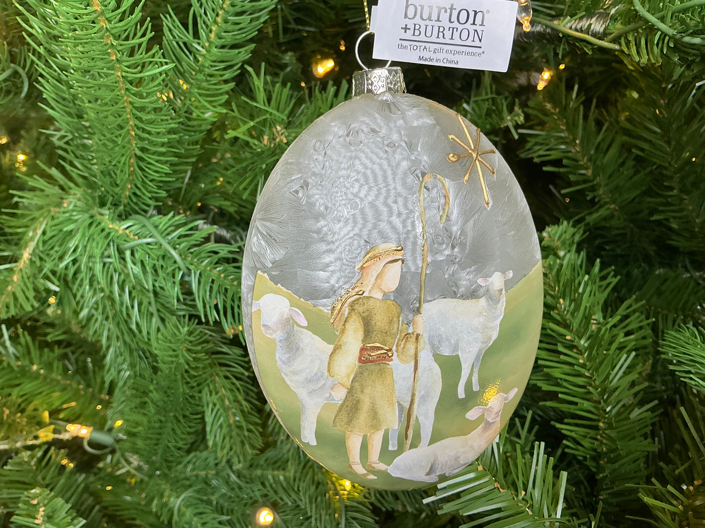Shepherd Oval Ornament