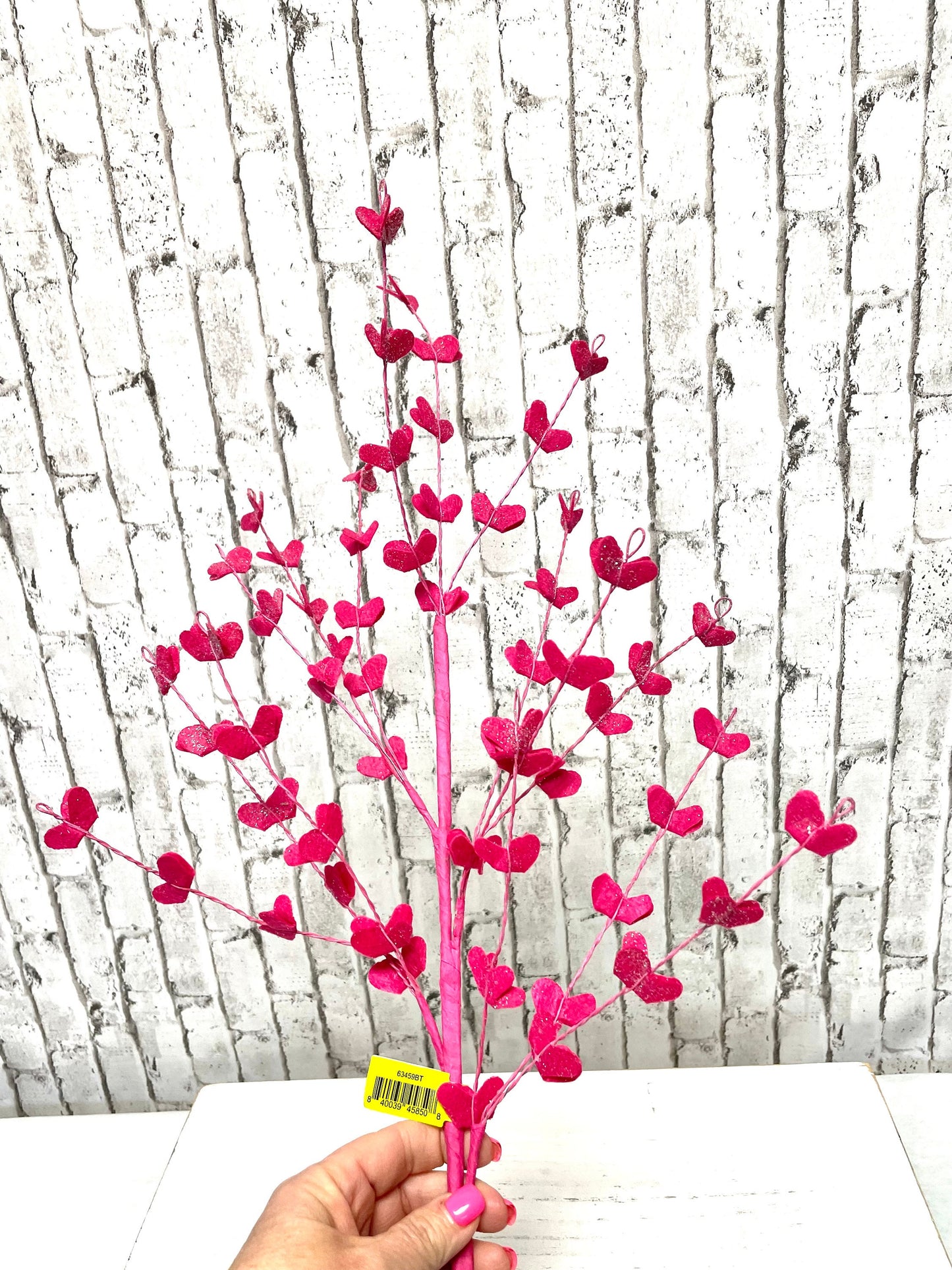 Filler spray, hot pink filler flower spray, 63459BT, hot pink foam flower filler spray, spring flower spray, spring spray