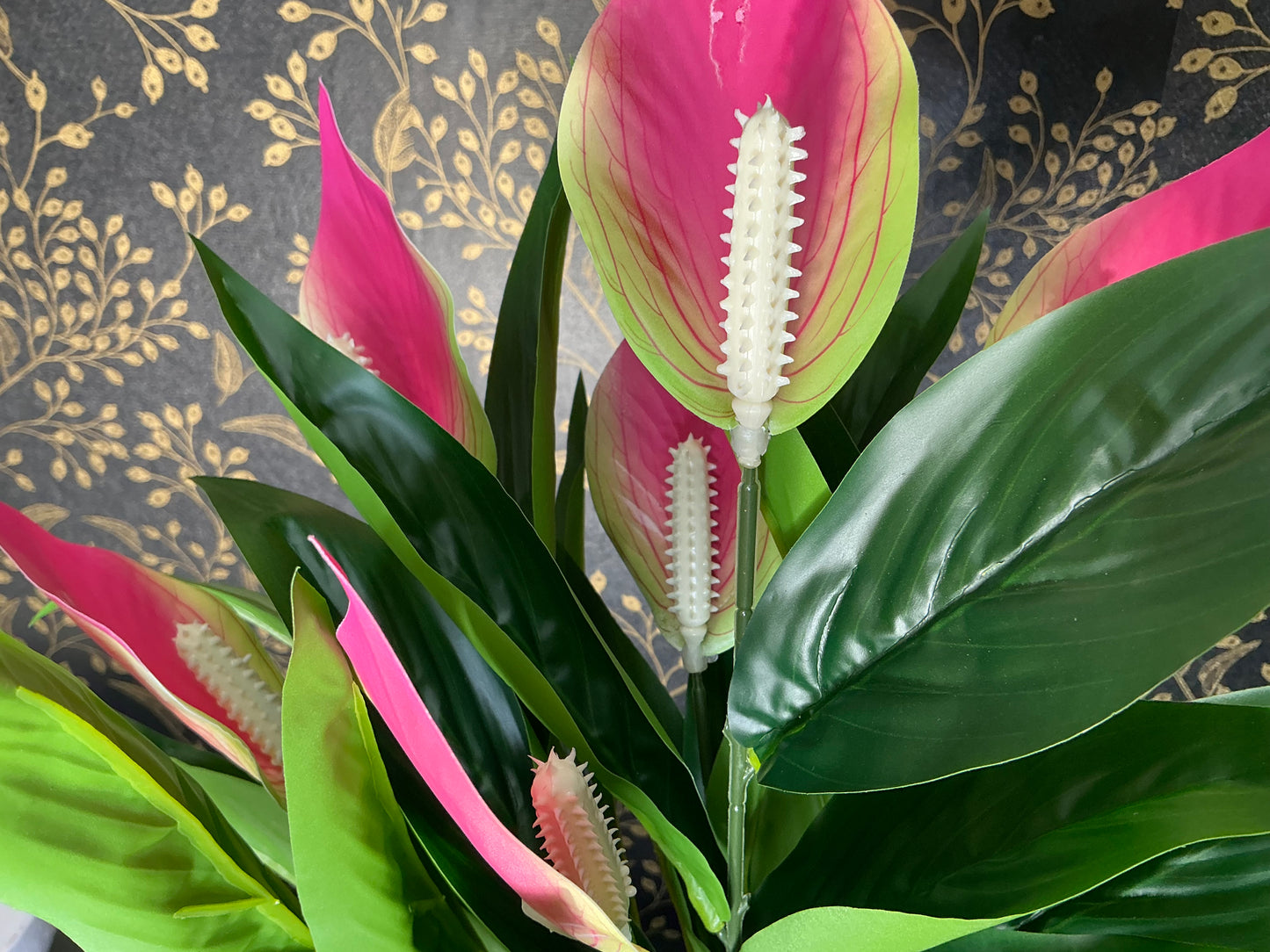 Artificial Anthurium Bush