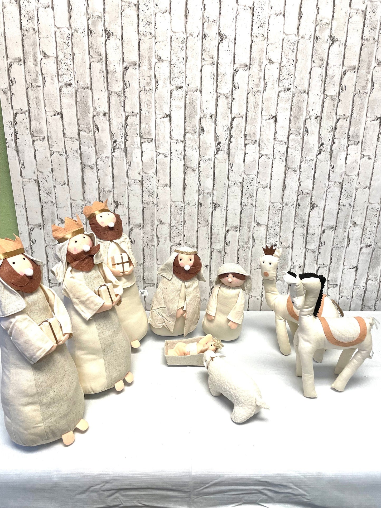 stuffed Nativity, 4416113, 8 piece Nativity, 15 inch Nativity, Christmas home decor, holiday decor