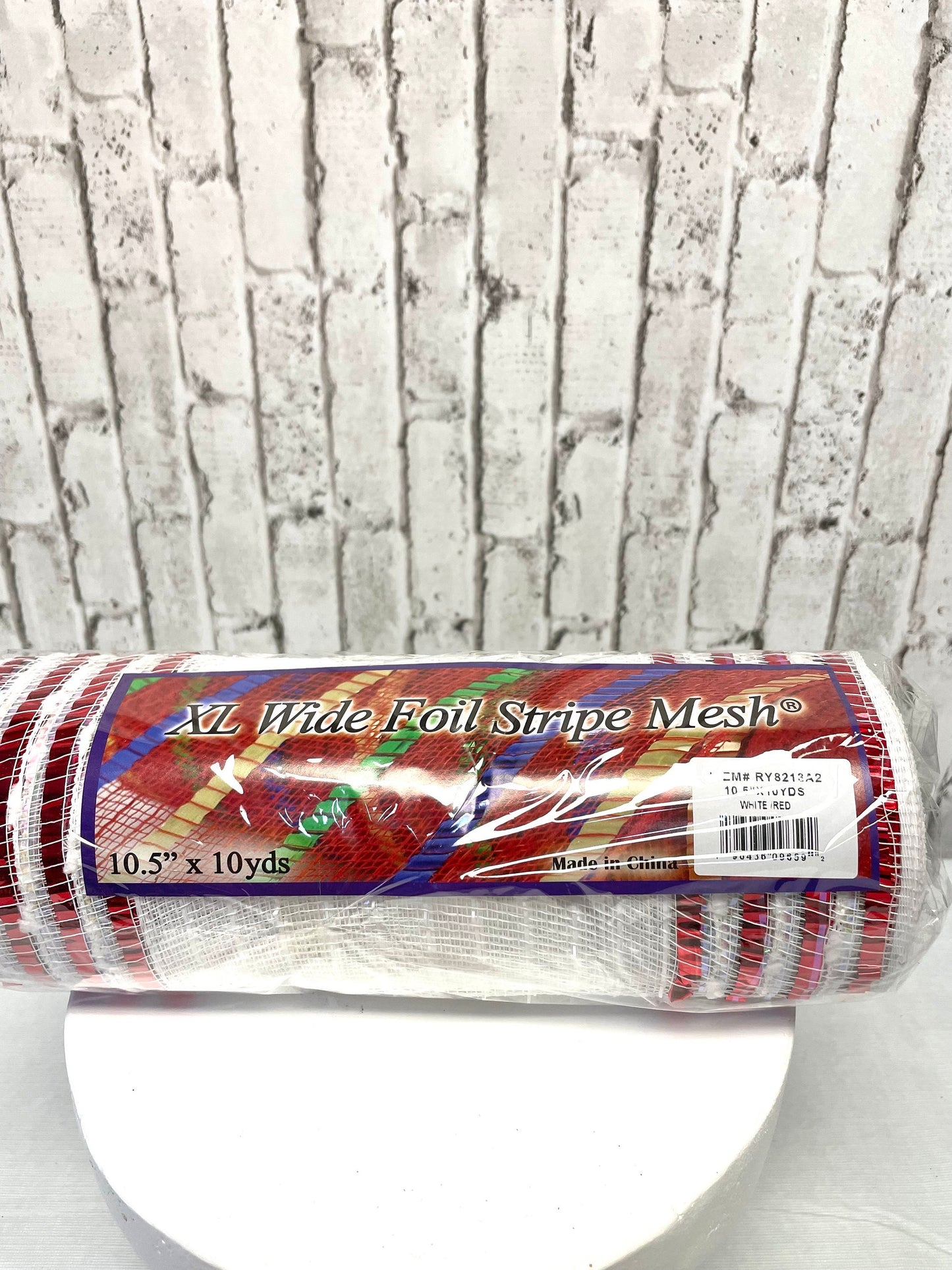 white mesh with red metallic border, RY8213A2