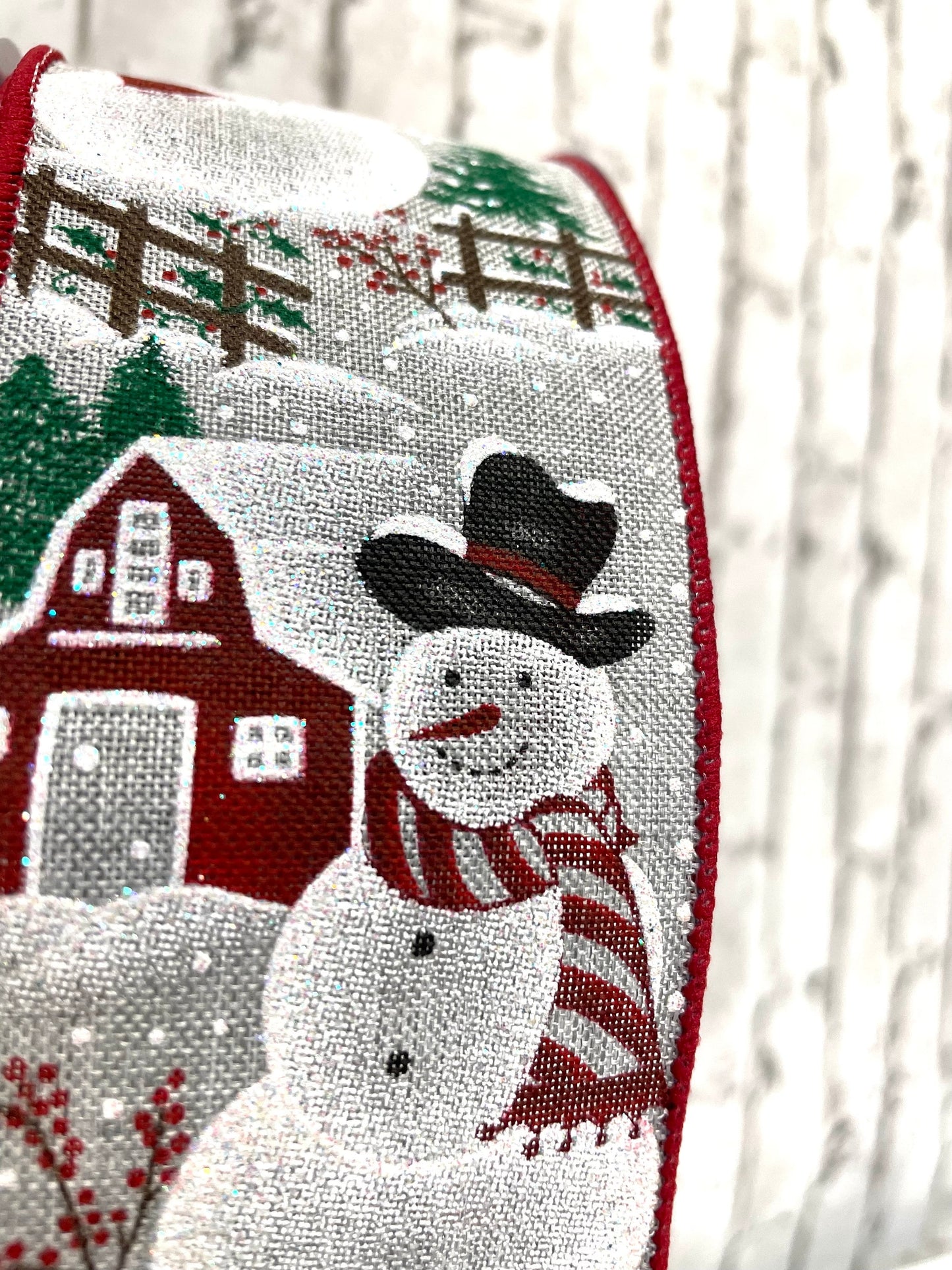 snowman Christmas ribbon, RGA18575X, Christmas ribbon, snowman ribbon