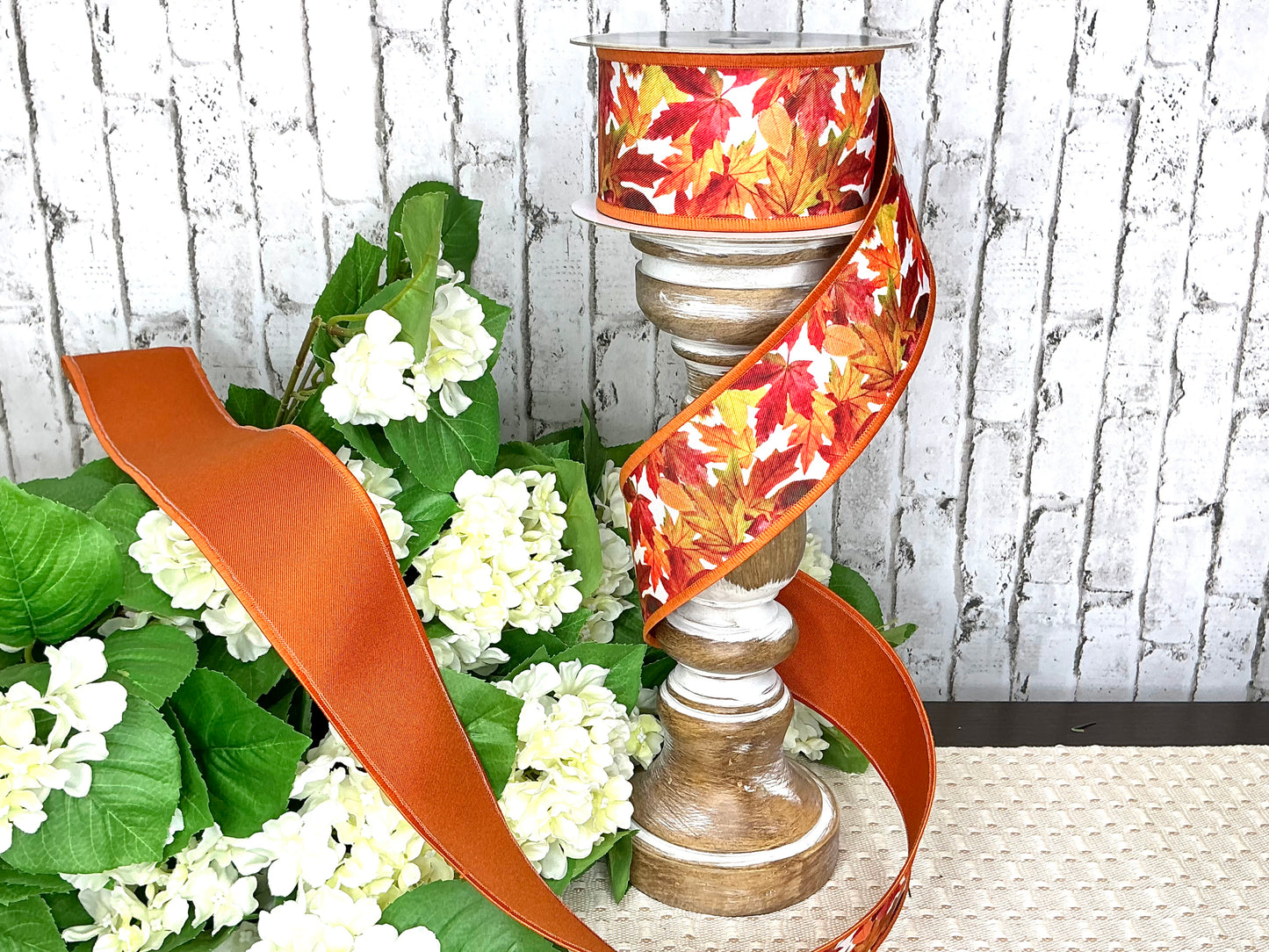 Fall leaves Ribbon, D’Lux designer ribbon, LX1131C2