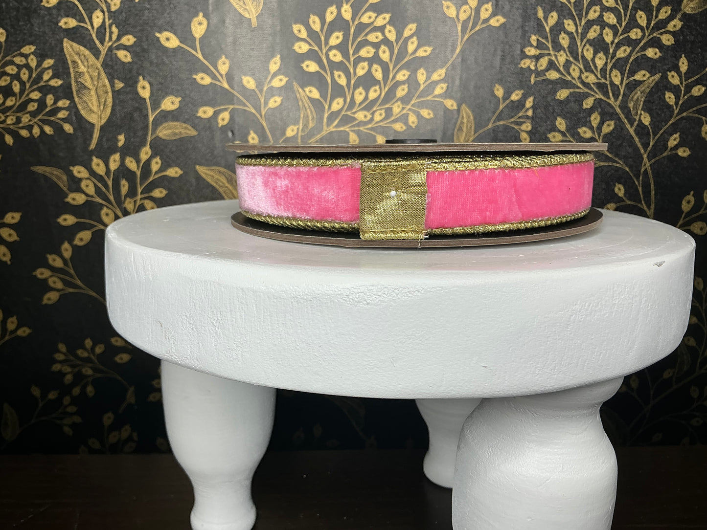 Hot Pink Velvet Ribbon - d stevens