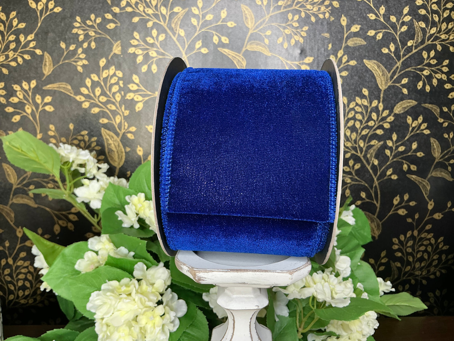 Blue velvet ribbon, d stevens, 36-1163