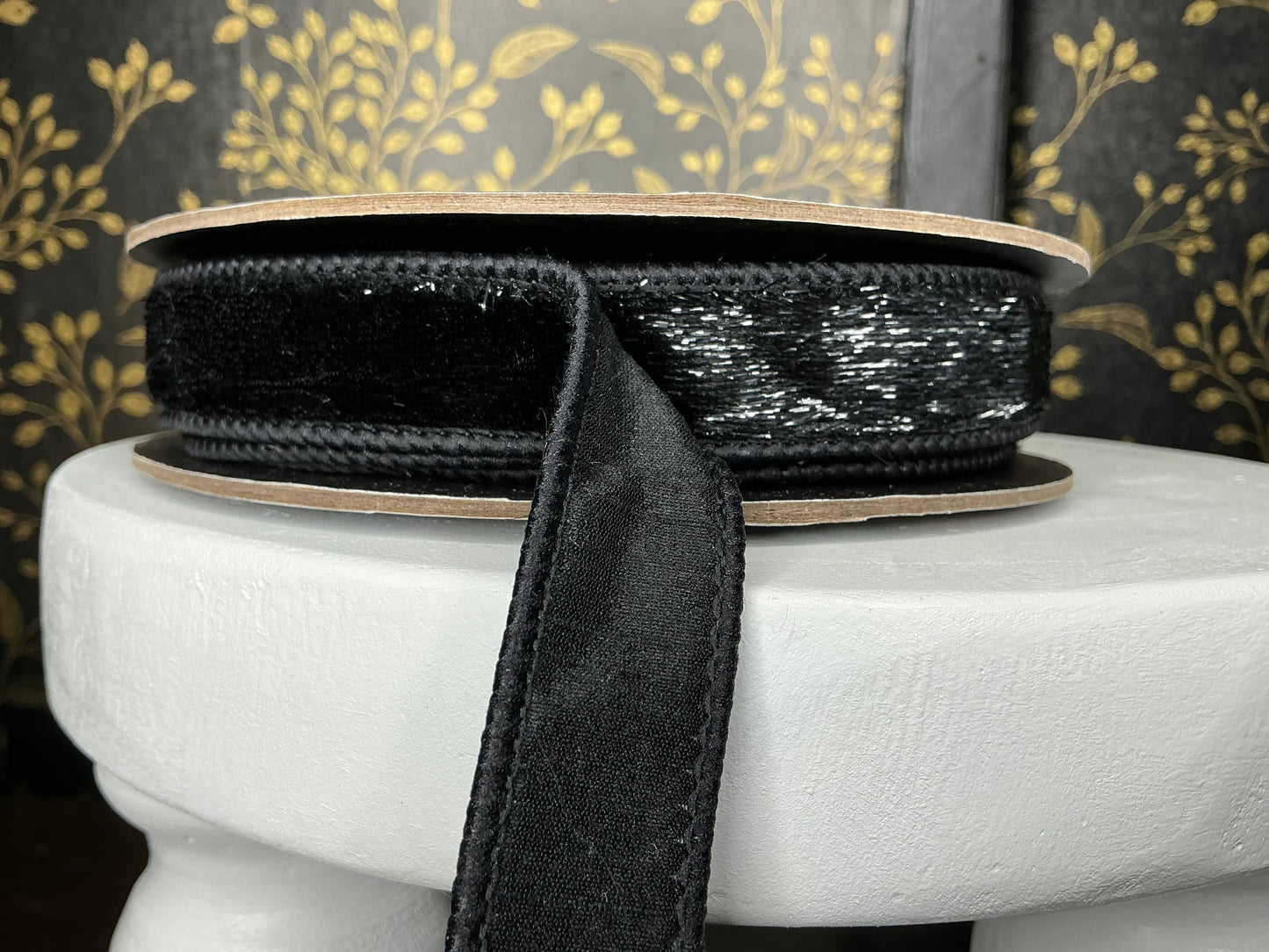 Black Velvet Luster Ribbon - Vickerman
