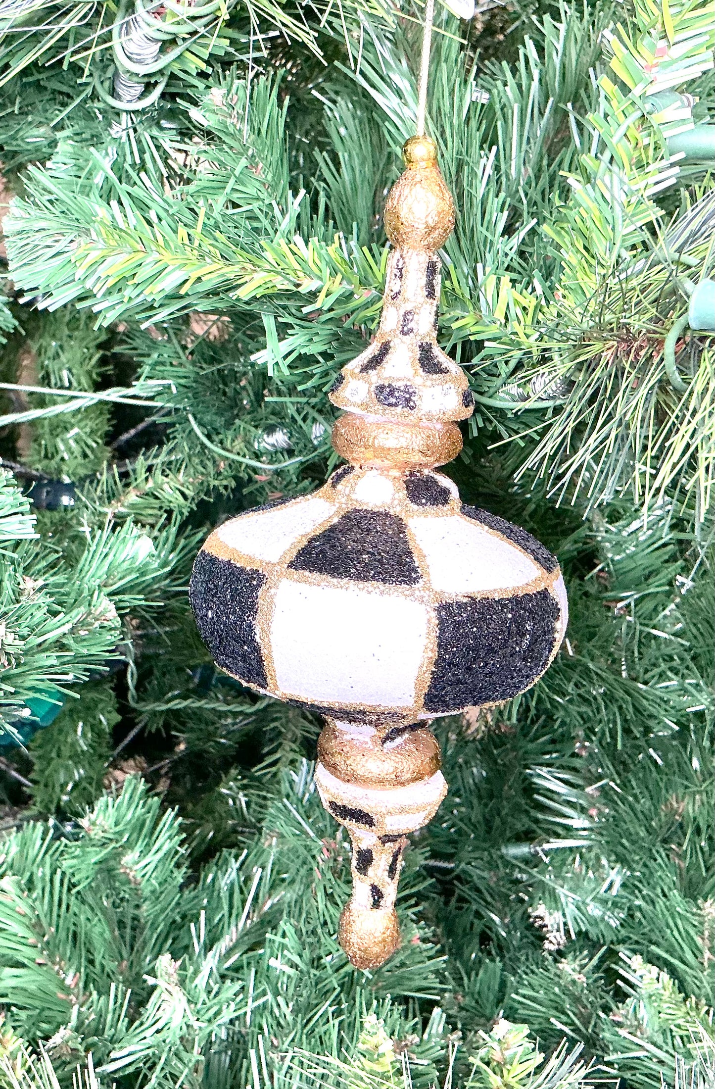 Harlequin Glitter Kismet Ornament, MTX72821, set