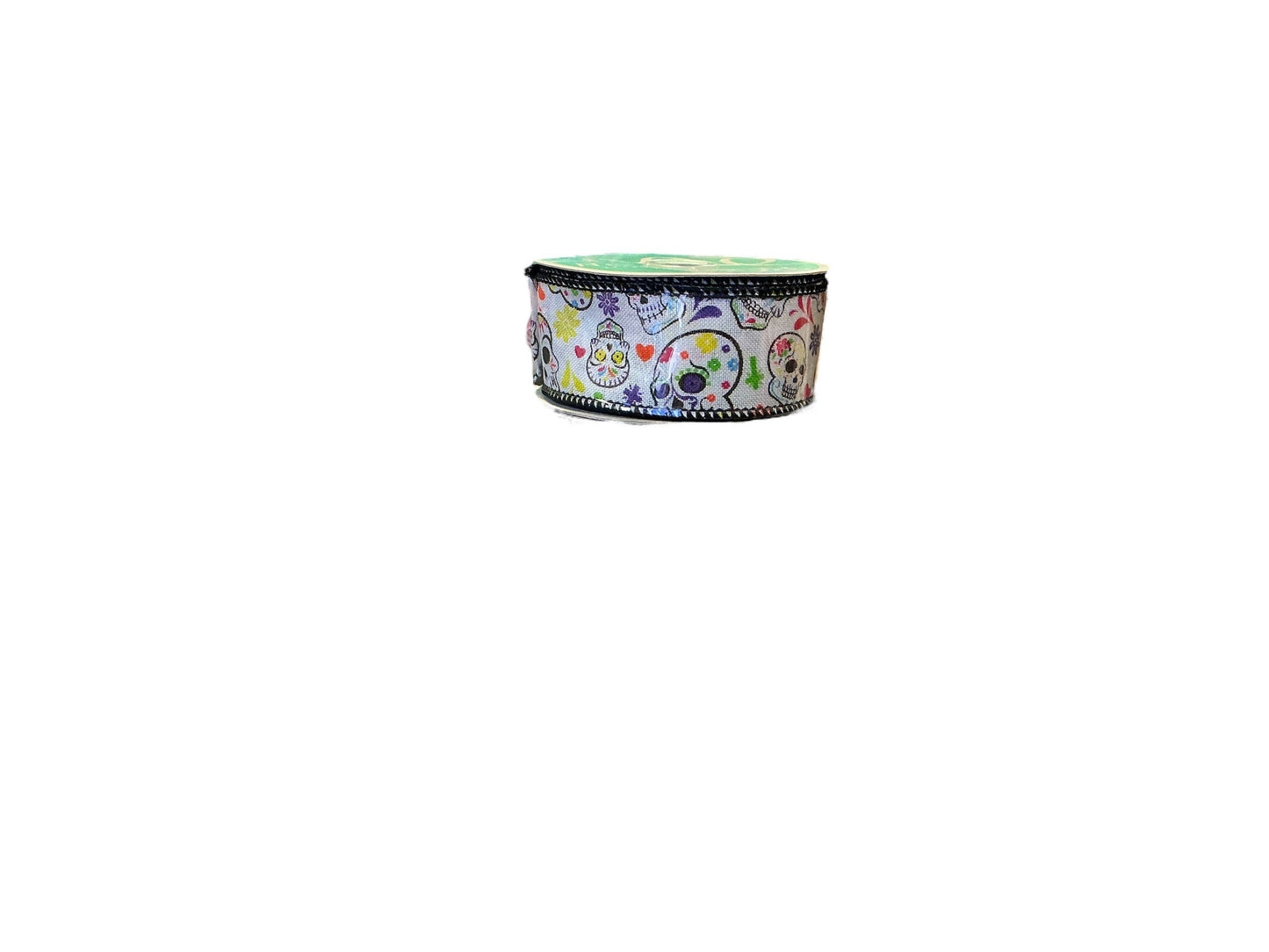 sugar skulls ribbon, RGA146627, day of the dead ribbon, Halloween ribbon