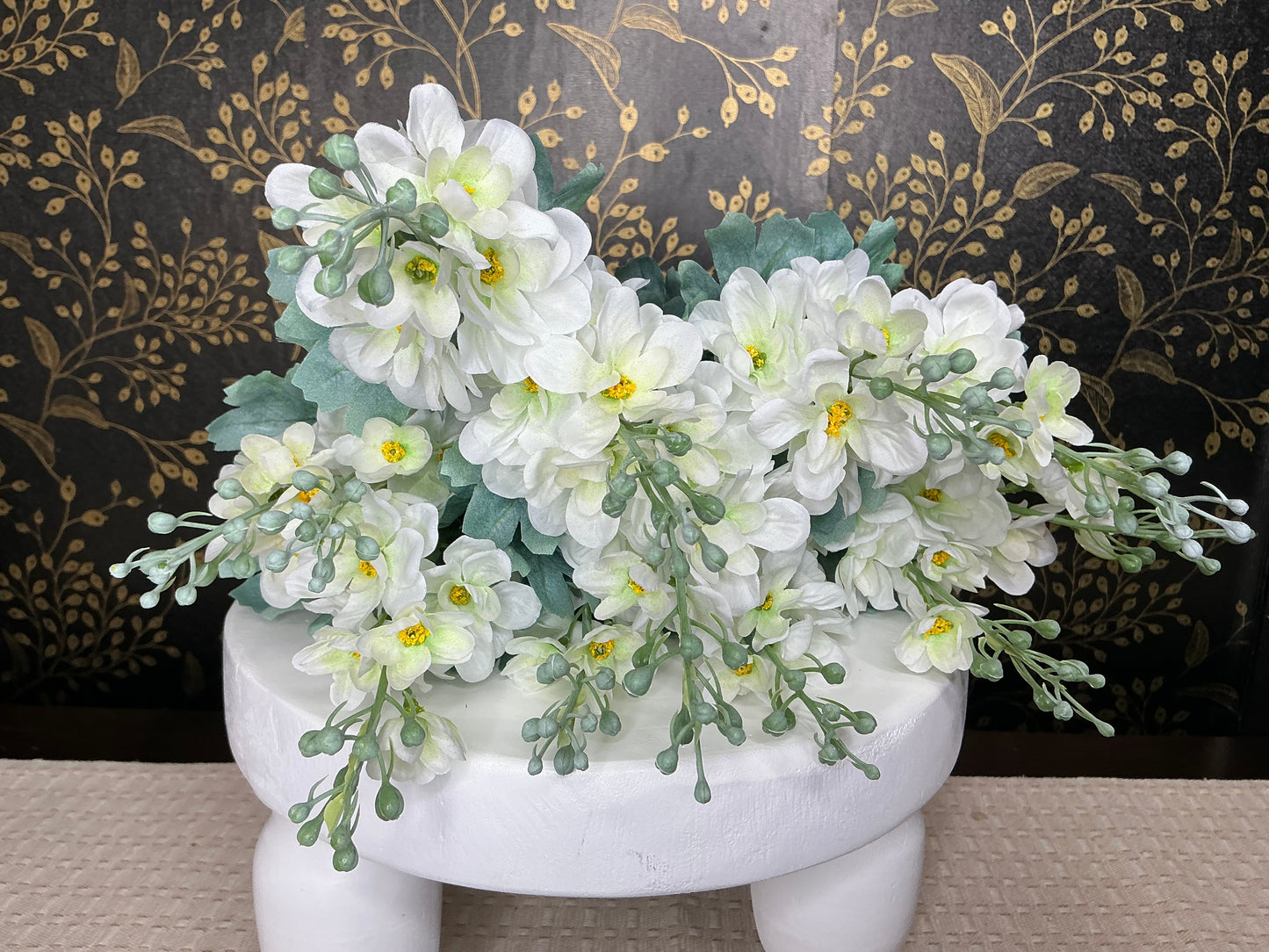 Cream Delphinium Bush - 84296-CR