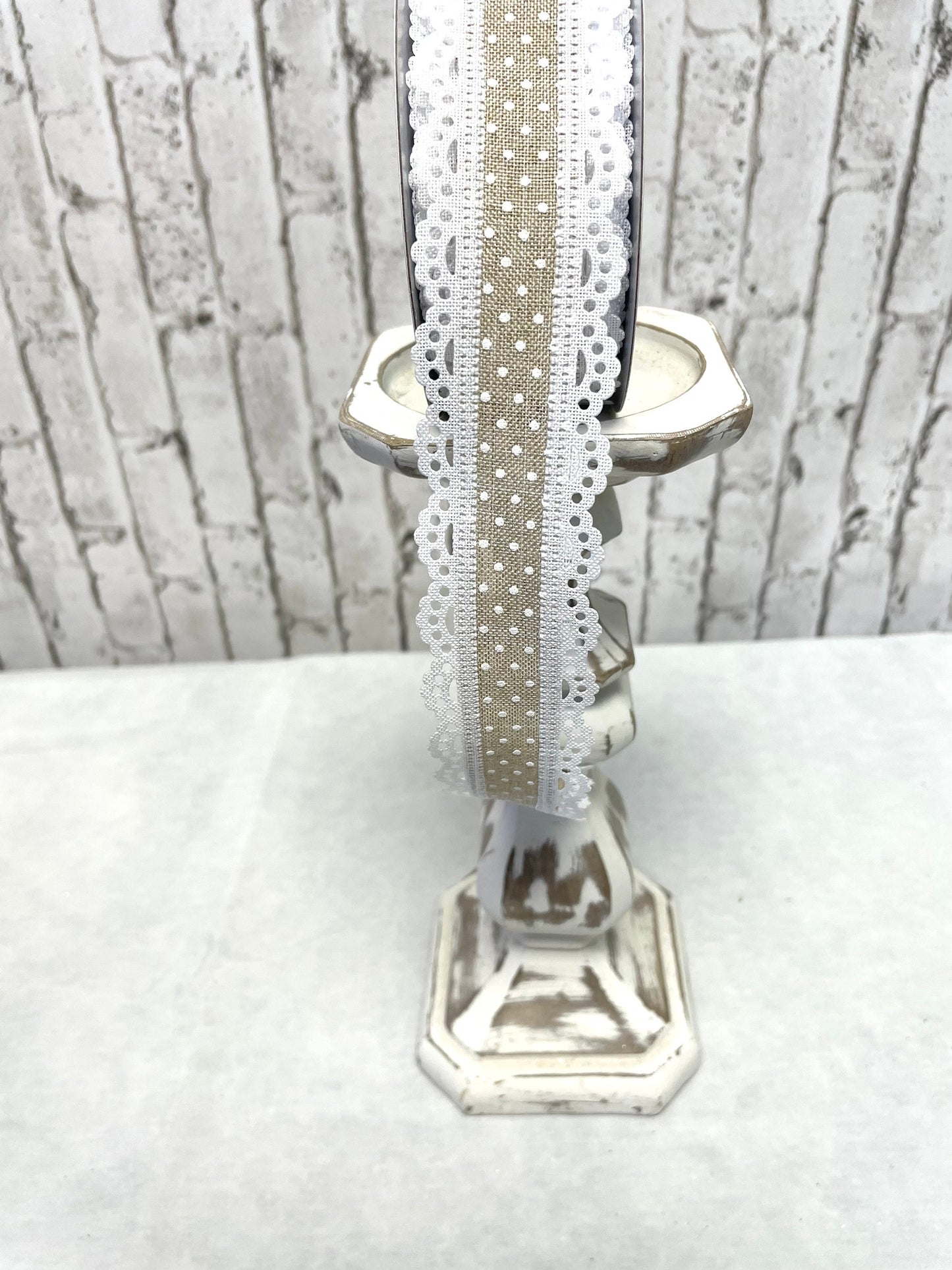 RGO886918, Swiss dot ribbon, Swiss dot ribbon with lace