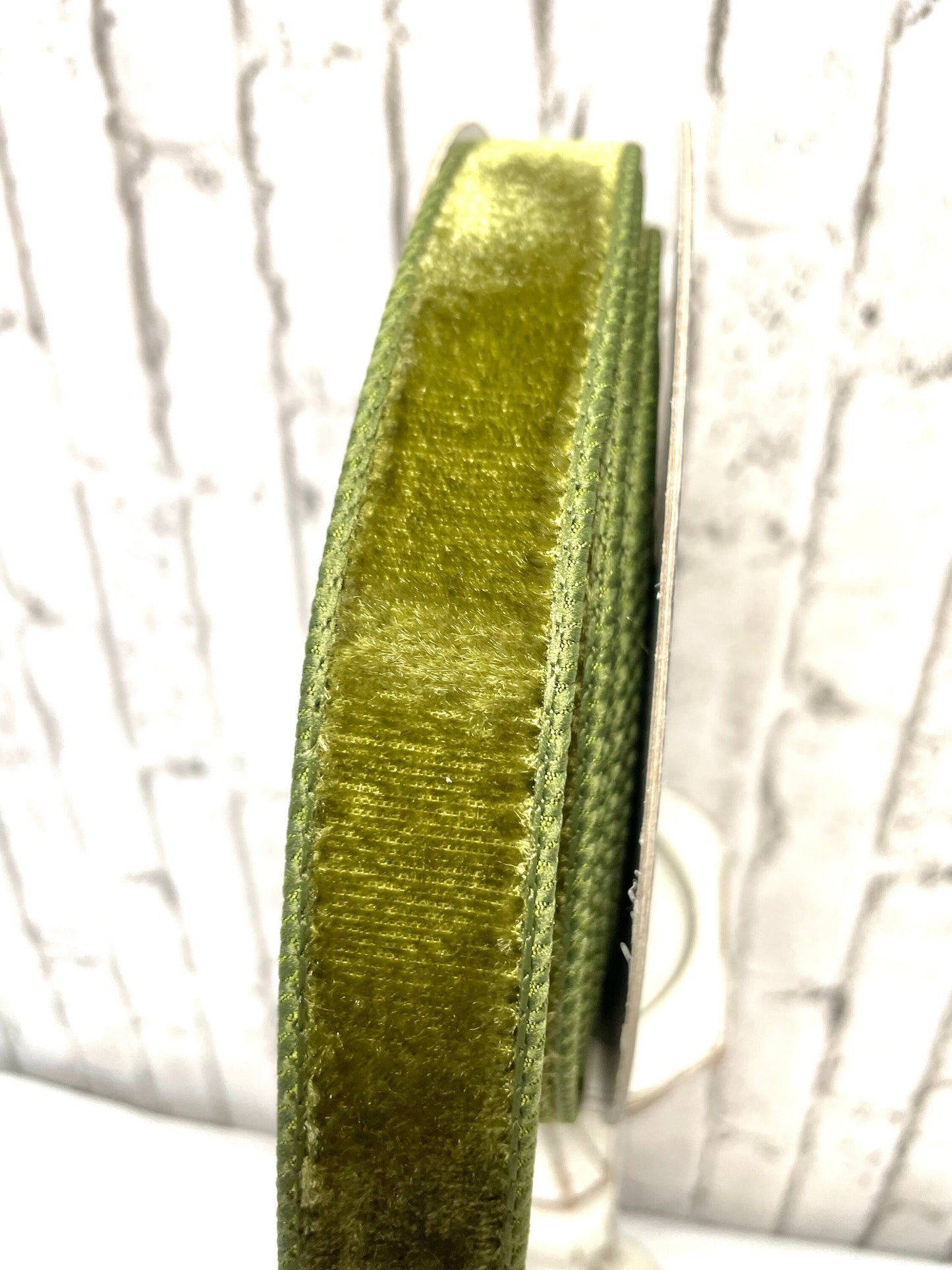 Farrisilk olive velvet ribbon, RG00876, everyday Farrisilk velvet ribbon, Farrisilk ribbon, velvet ribbon