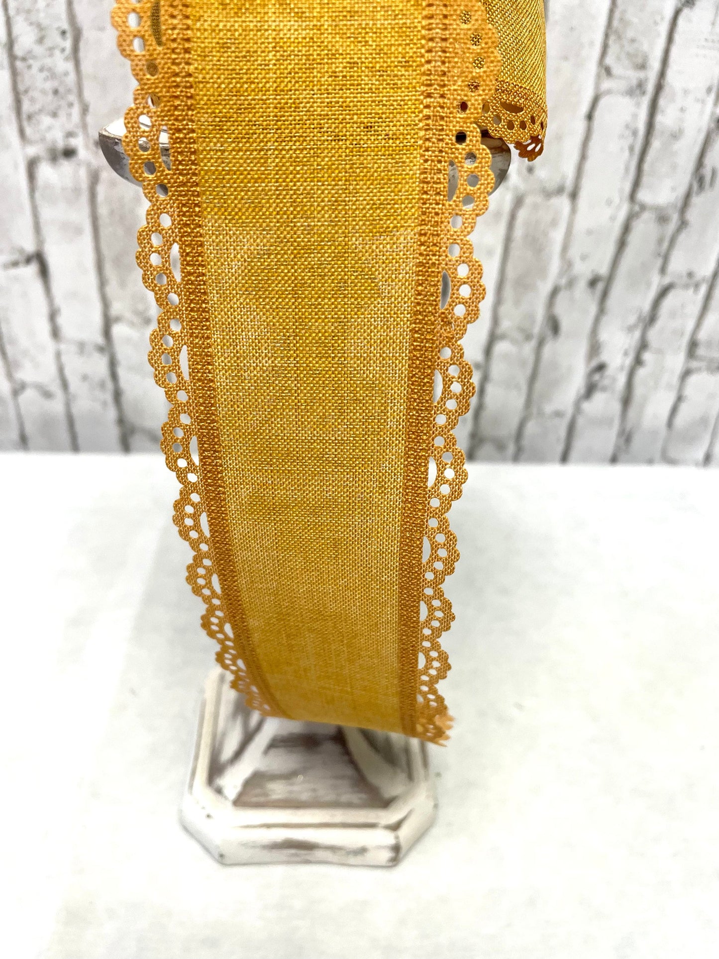 Old gold burlap 2.5 ribbon, RGC1303F4, mustard fall ribbon, fall ribbon,