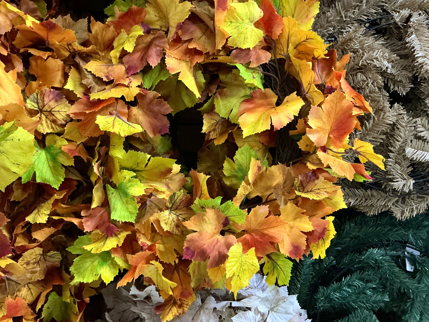 Maple Leaf Wreath, FL7038-FALL