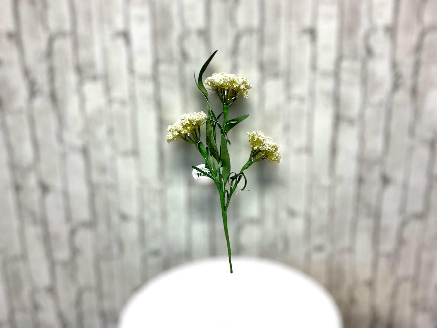 Styrofoam Queen Ann Lace Bush, 12”, cream/White, artificial flowers, bridal flowers