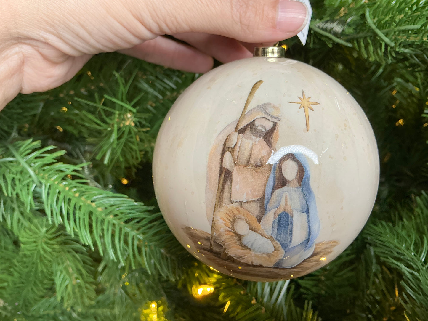 Holy Family 4” Ball Ornament