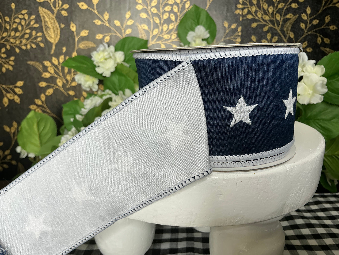 Blue Ribbon with white stars - RAZ