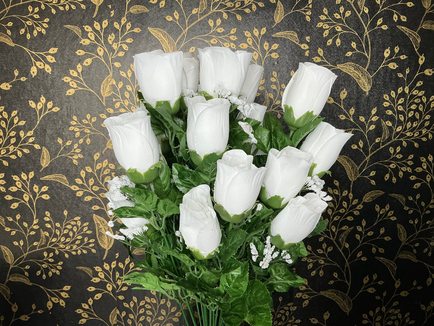 White Rose Bud Bush - 81066-WT