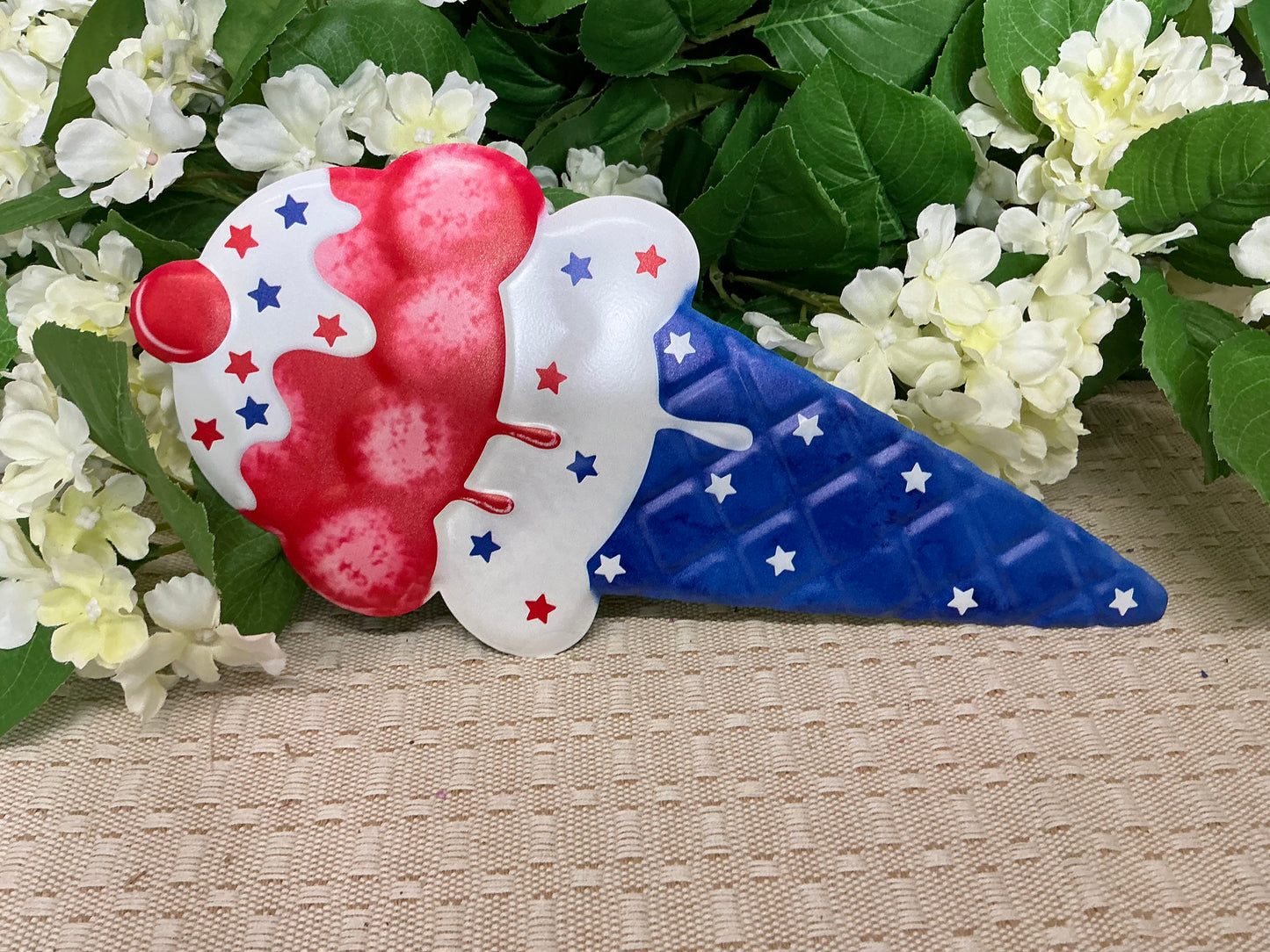 Patriotic ice cream cone sign - MD1374C5