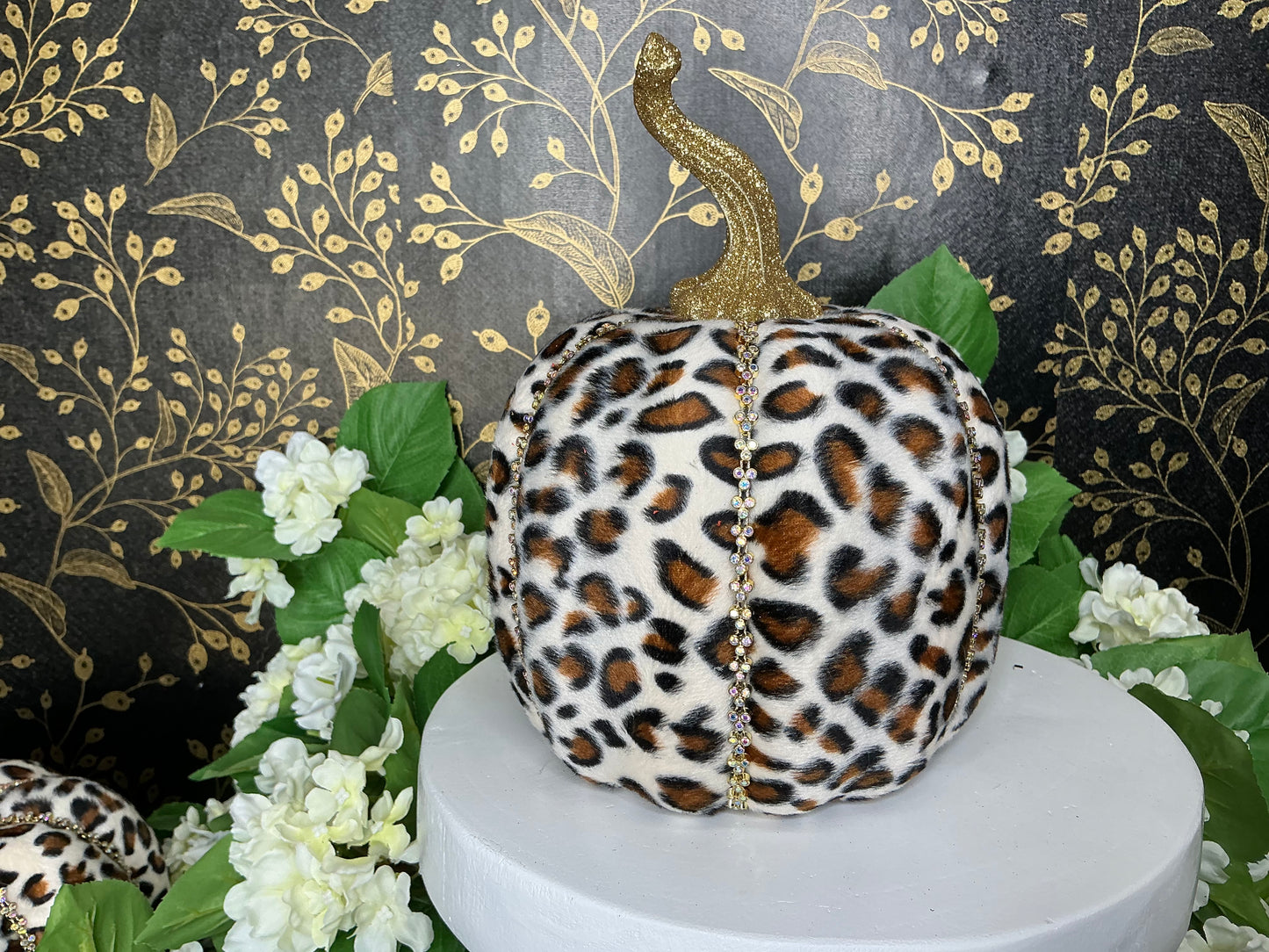 Leopard jeweled pumpkin, Mark Roberts