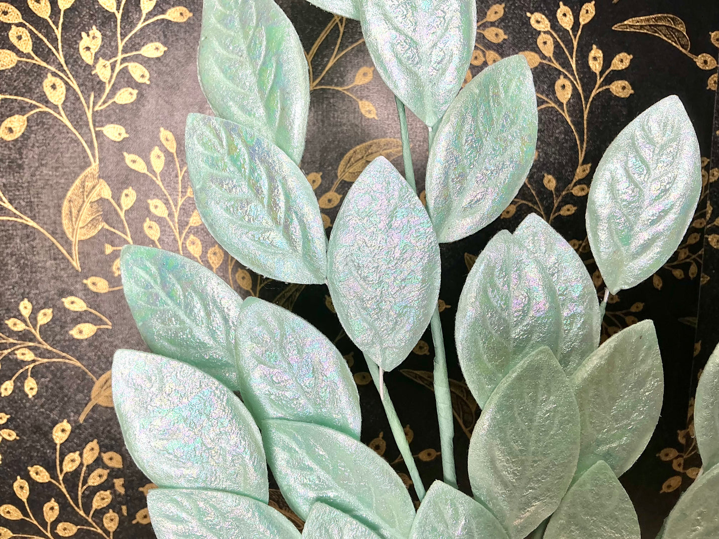 Mint color leaf spray, 86296PK