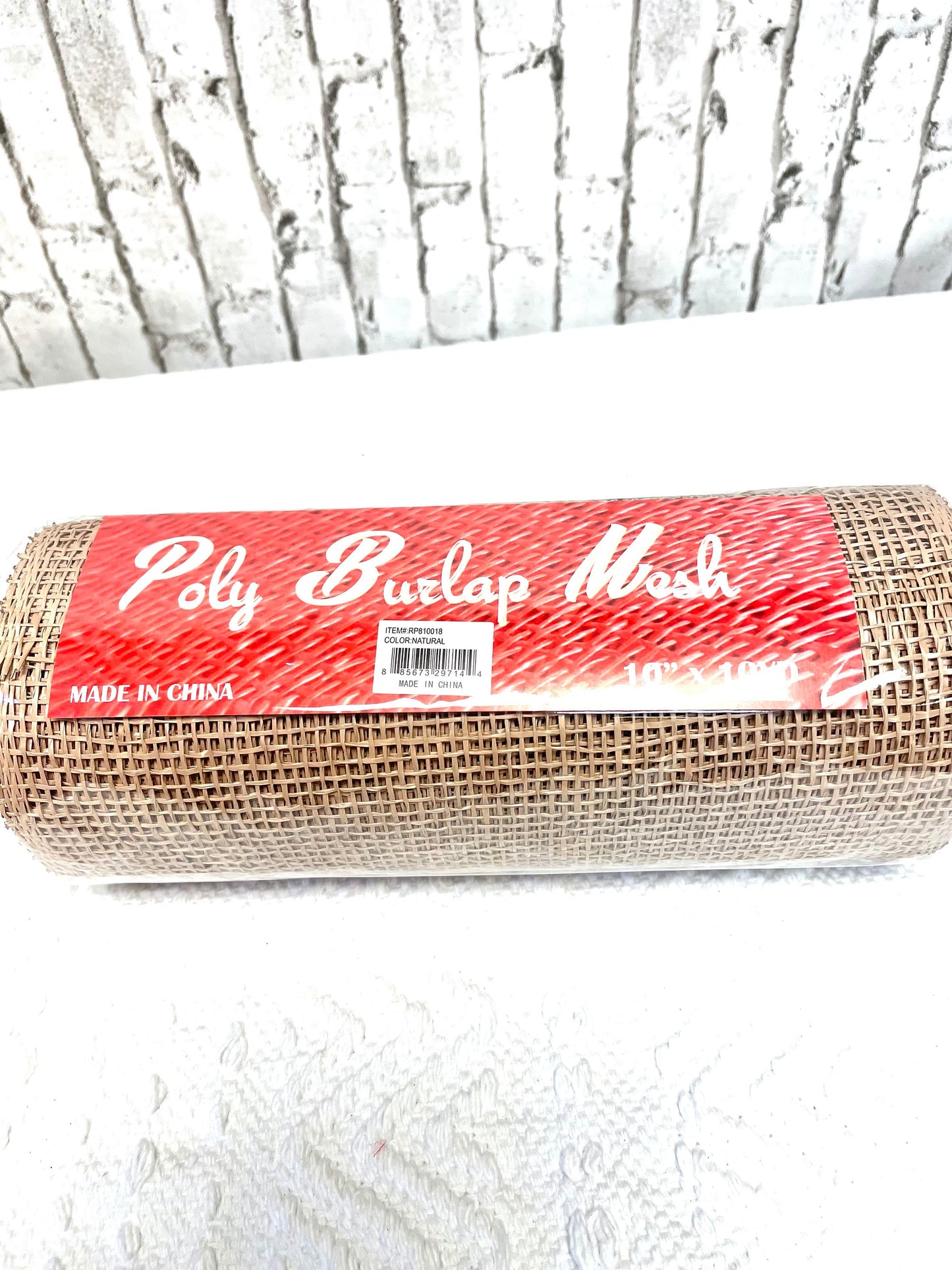 Burlap mesh, beige mesh, RP810018