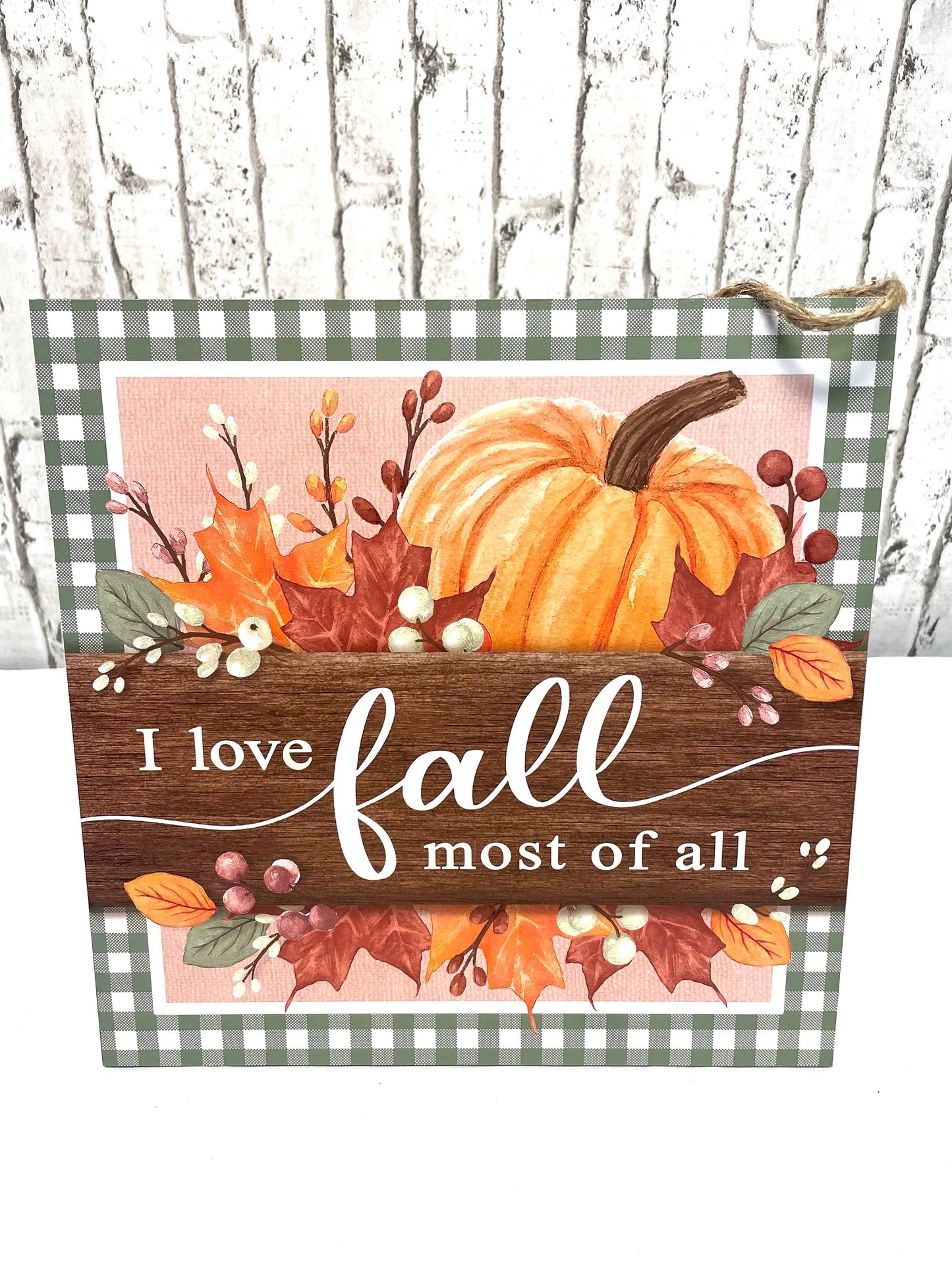 fall sign, AP7215, love fall most sign, love fall sign, wreath sign, fall wreath sign