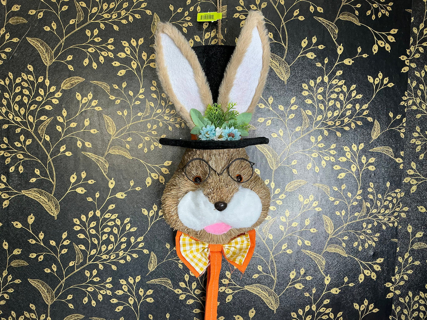 Brown bunny with black hat and glasses - 63381OR