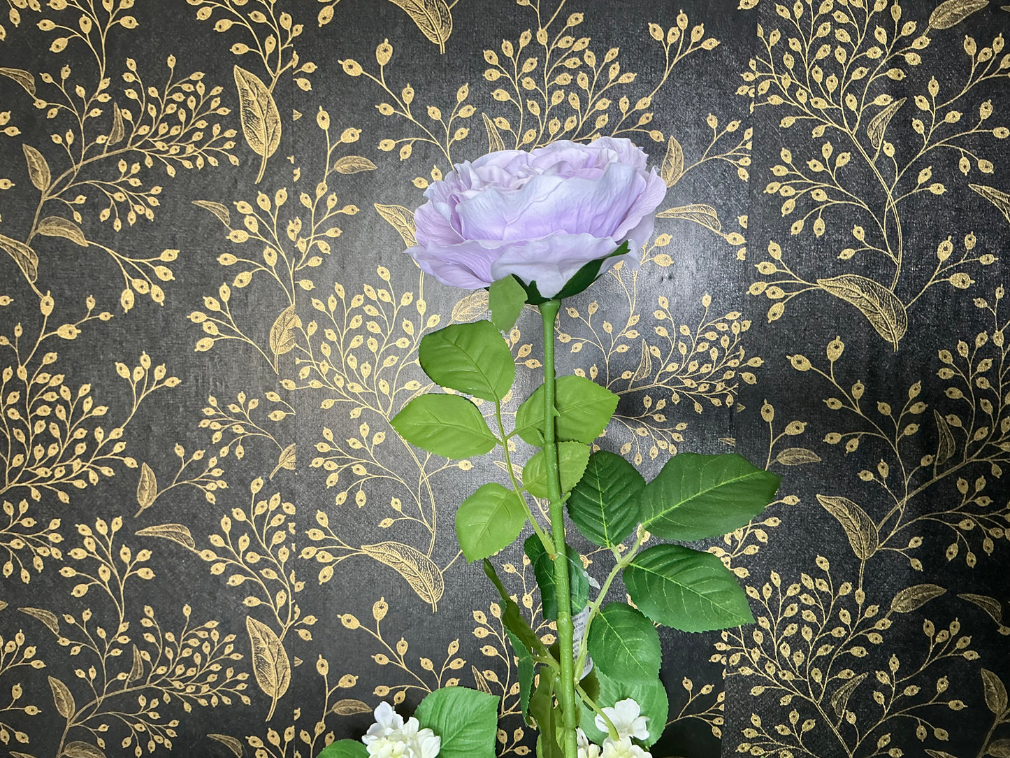 Purple Rose Stem - Real Touch