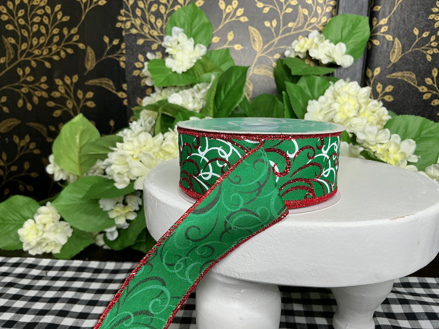 Christmas Swirls Ribbon