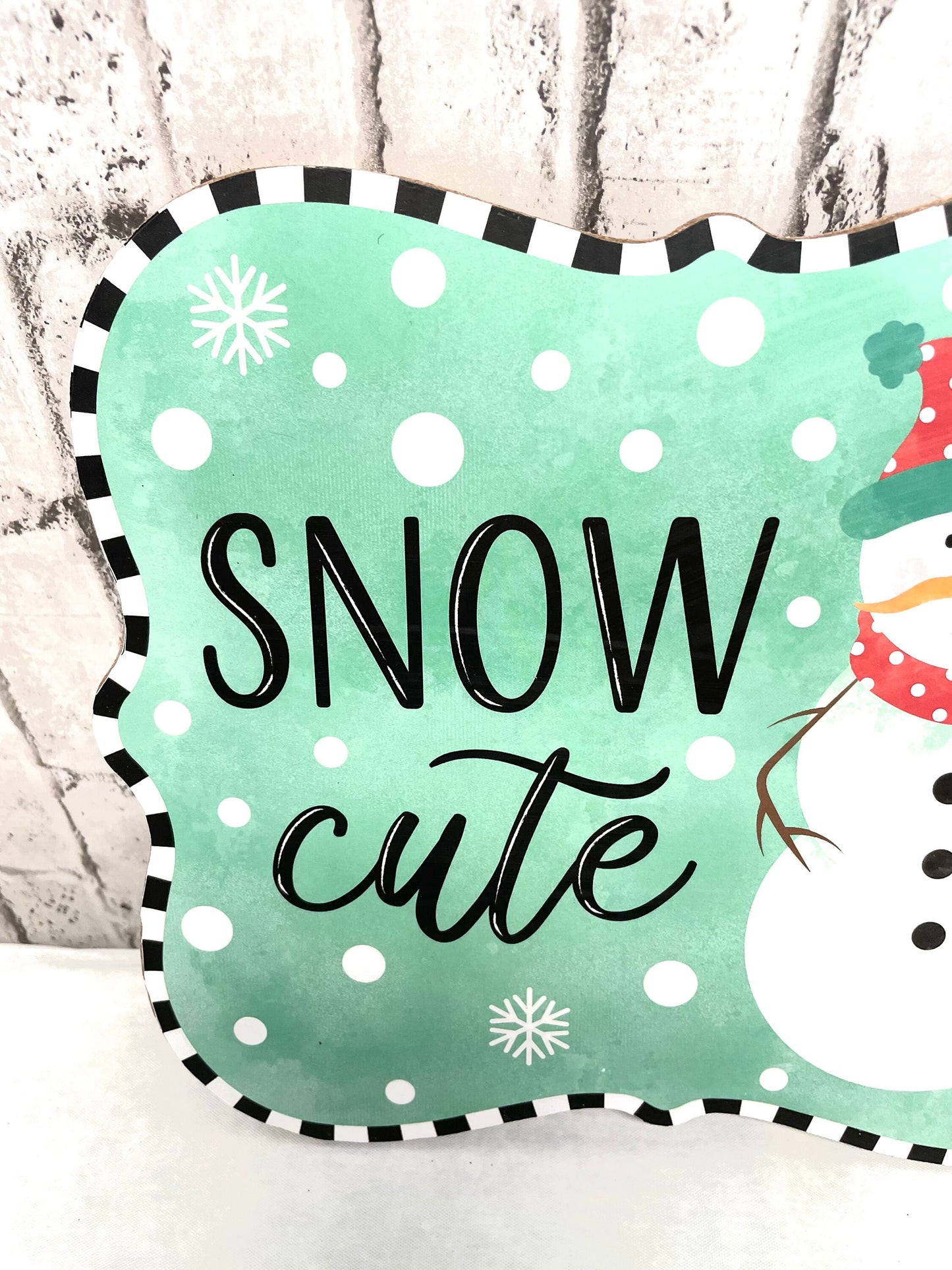 snowman wreath sign, AP714684