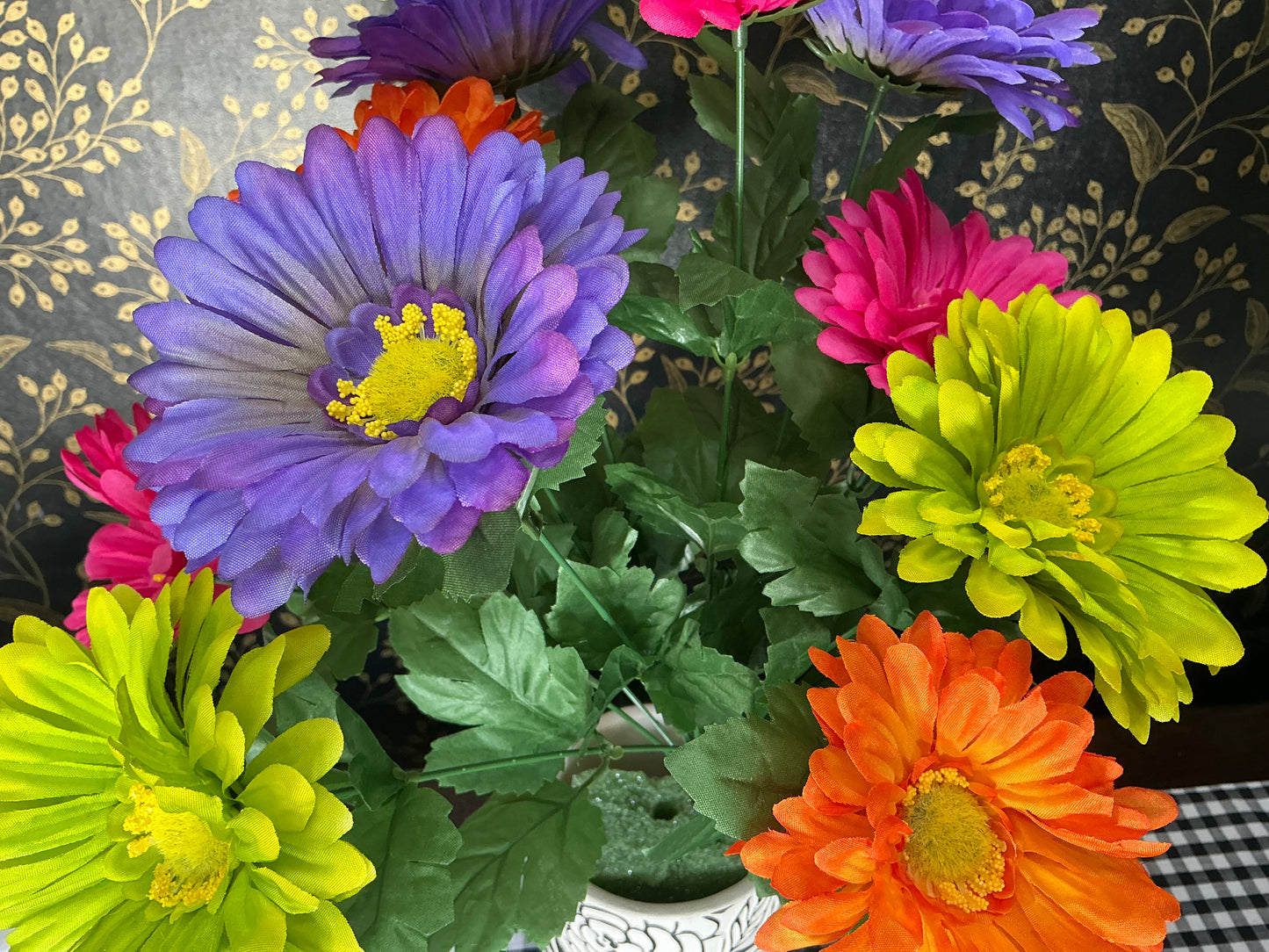 Gerbera Daisy Bush - Artificial