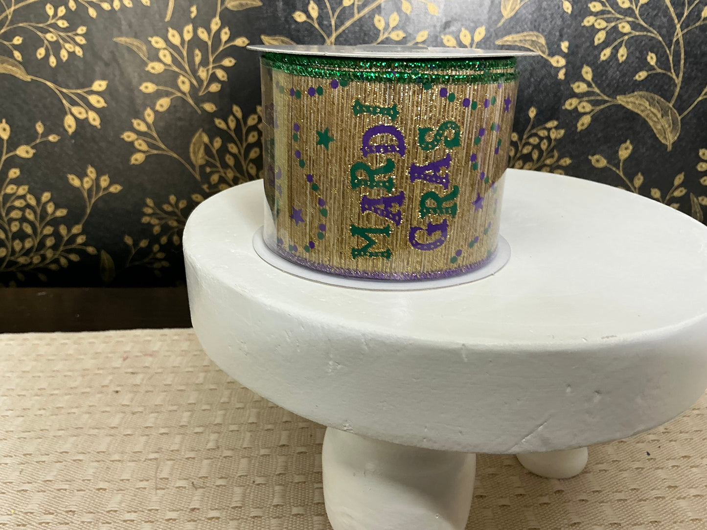 Gold “Mardi Gras” Ribbon - RGE1909AE