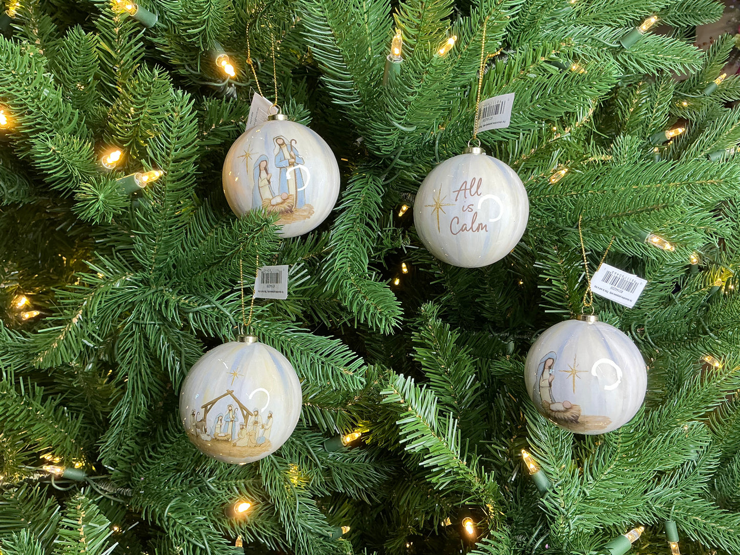 Nativity scene 3” Ball Ornament