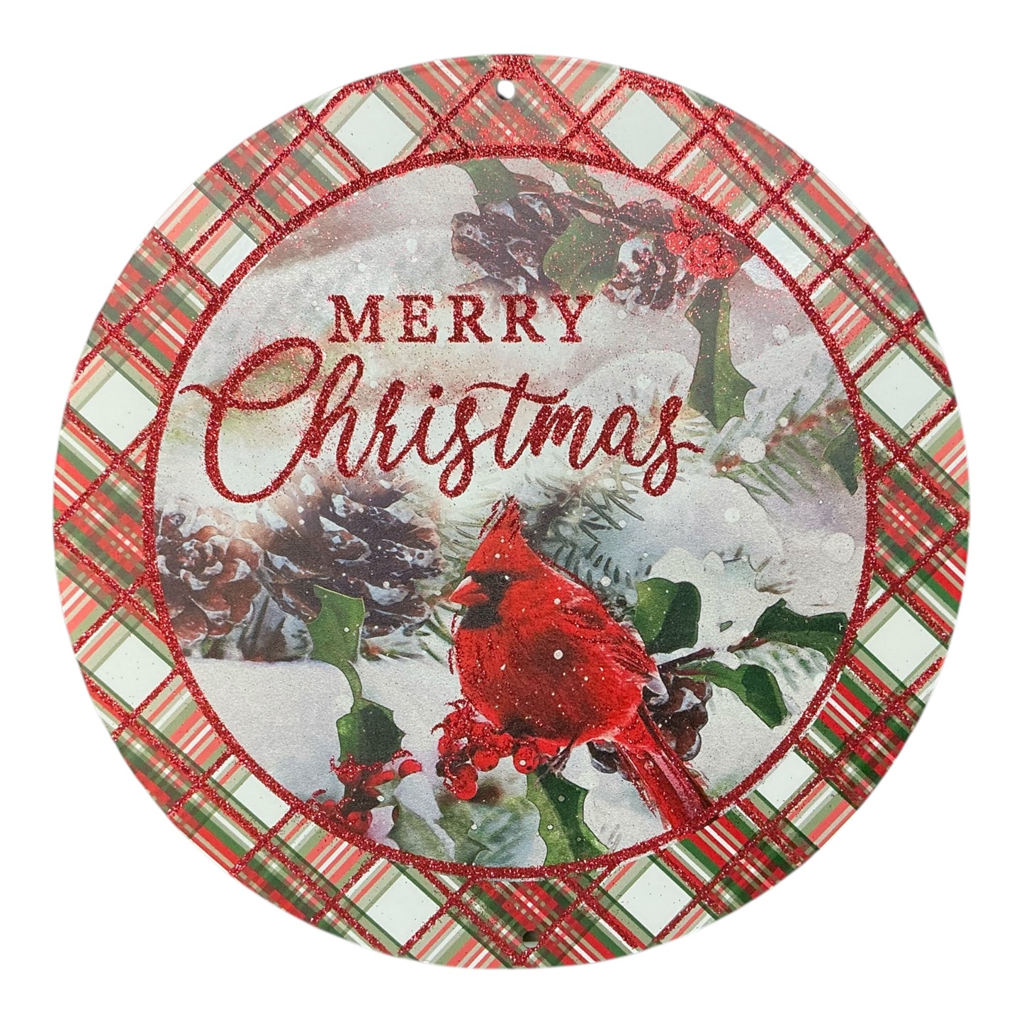 Merry Christmas Cardinal Sign, 8” Sign, MD1259