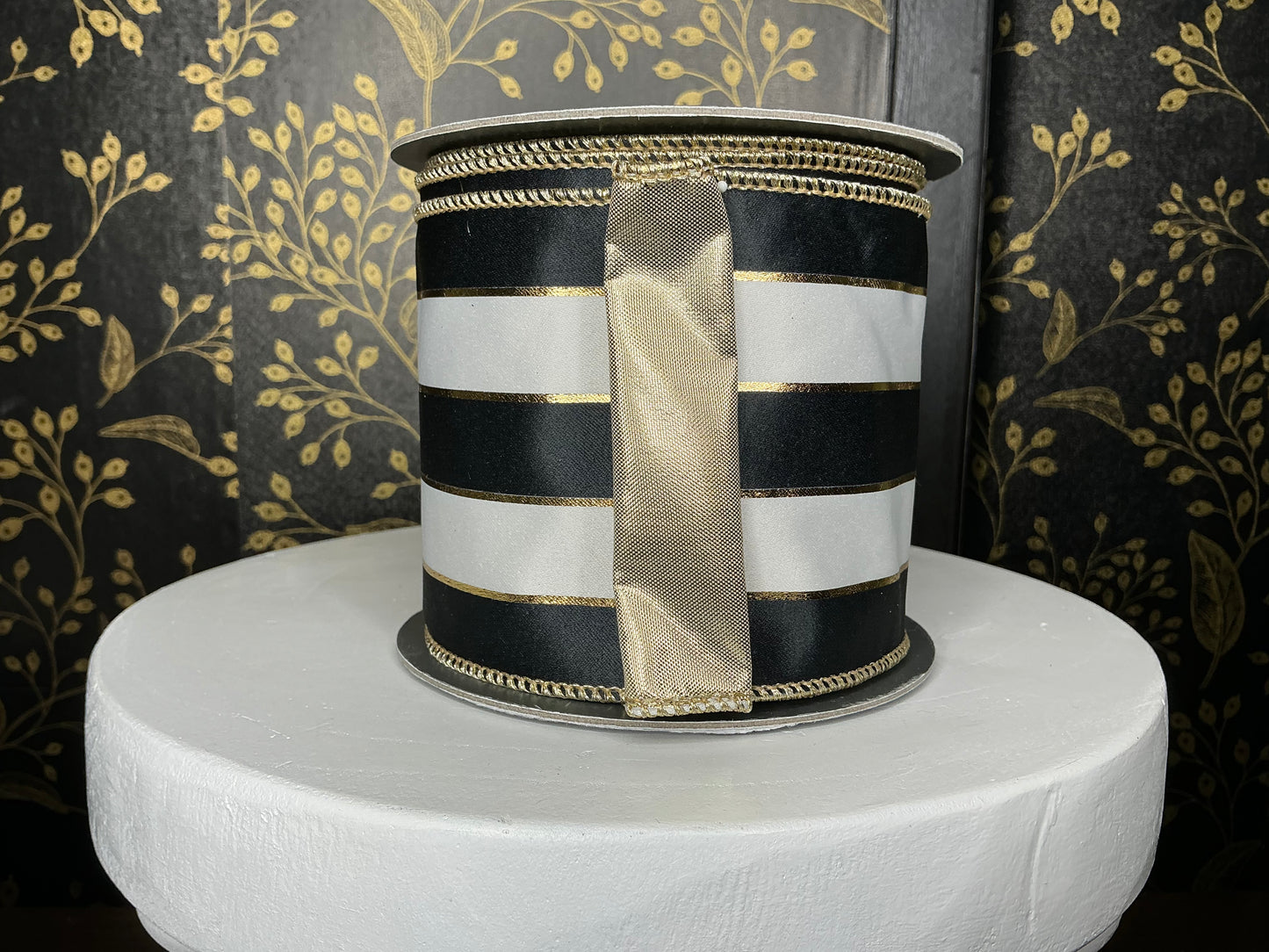 Black/White Stripe Ribbon - Reliant Ribbon