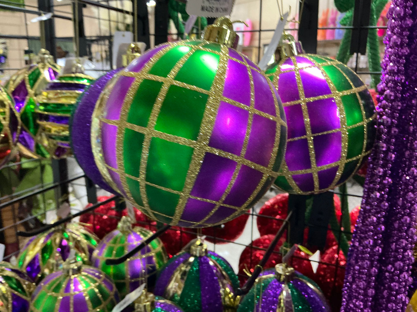 Mardi Gras Plaid Ornament - XY853358