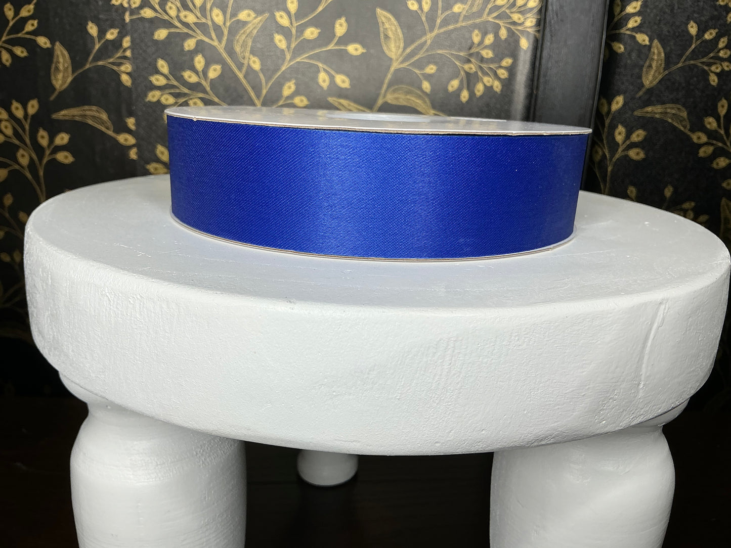 Blue Satin Ribbon - Non Wired - 1 3/8”x100YD
