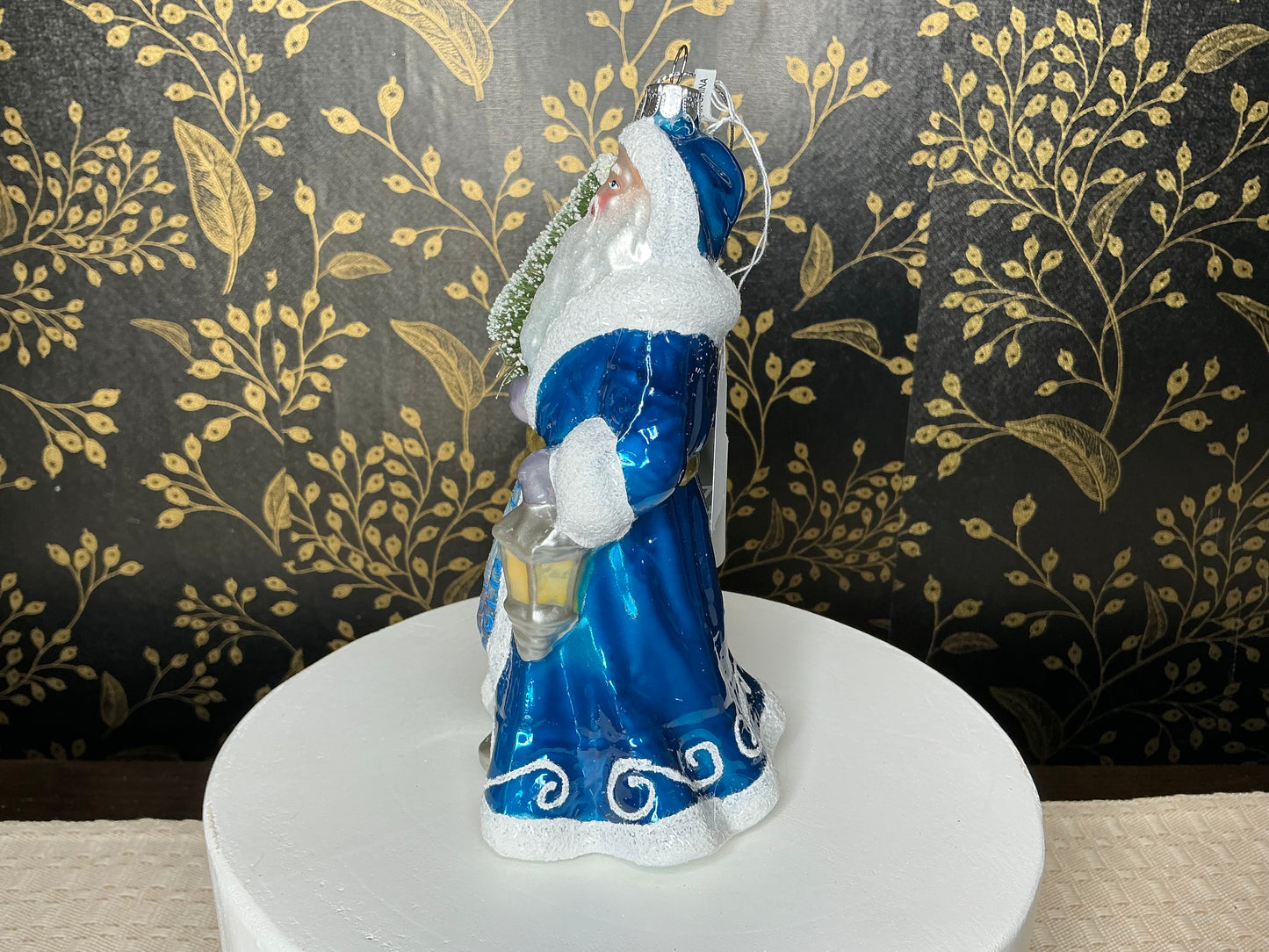Blue Santa Ornament, 4352894