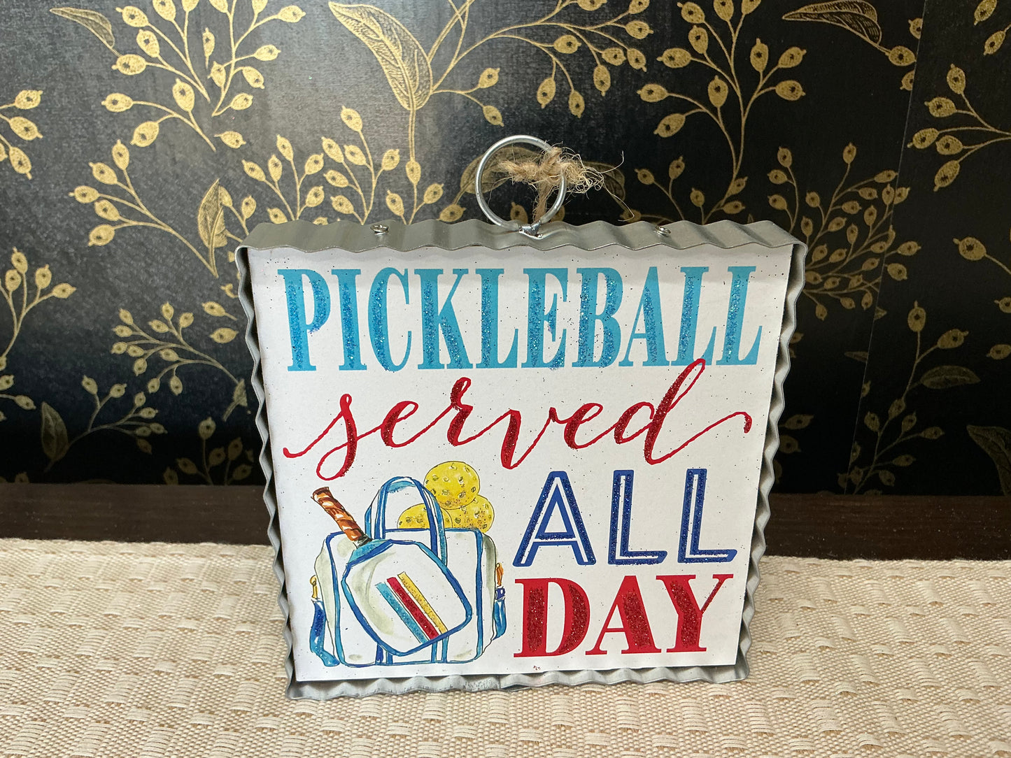 Pickleball “All Day” Square - Round Top Collection