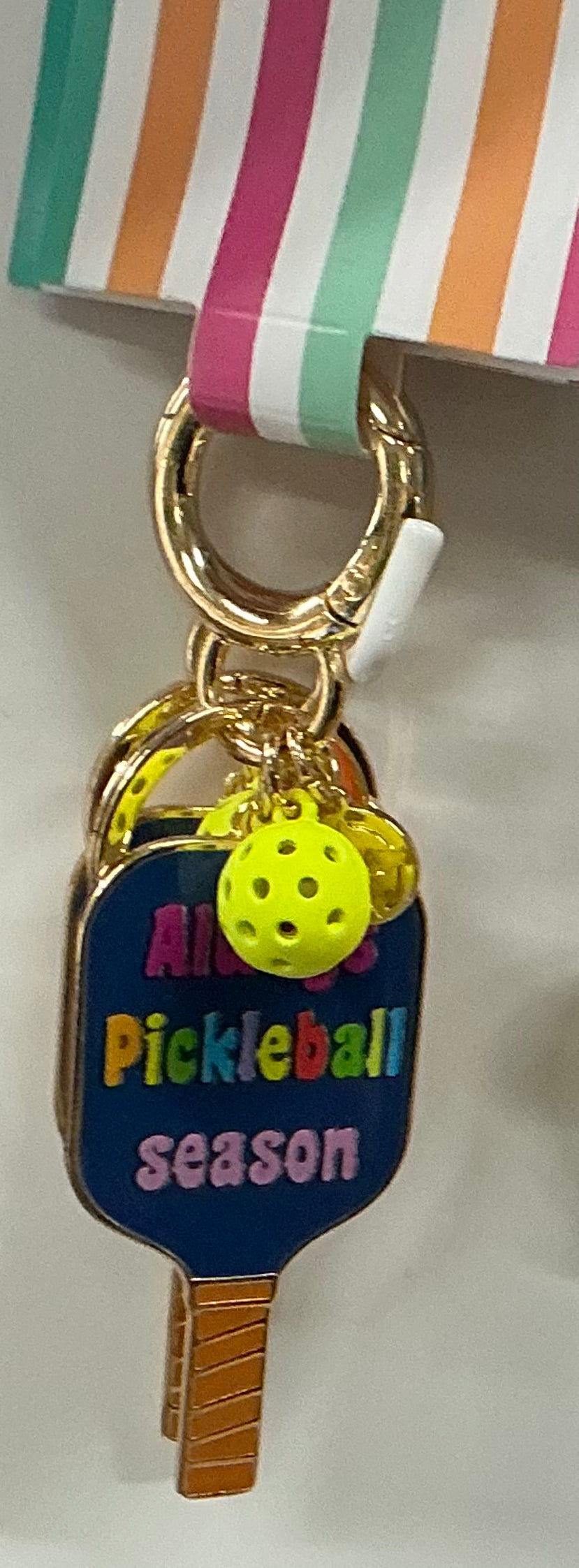 “Always Pickleball Season” Keychain