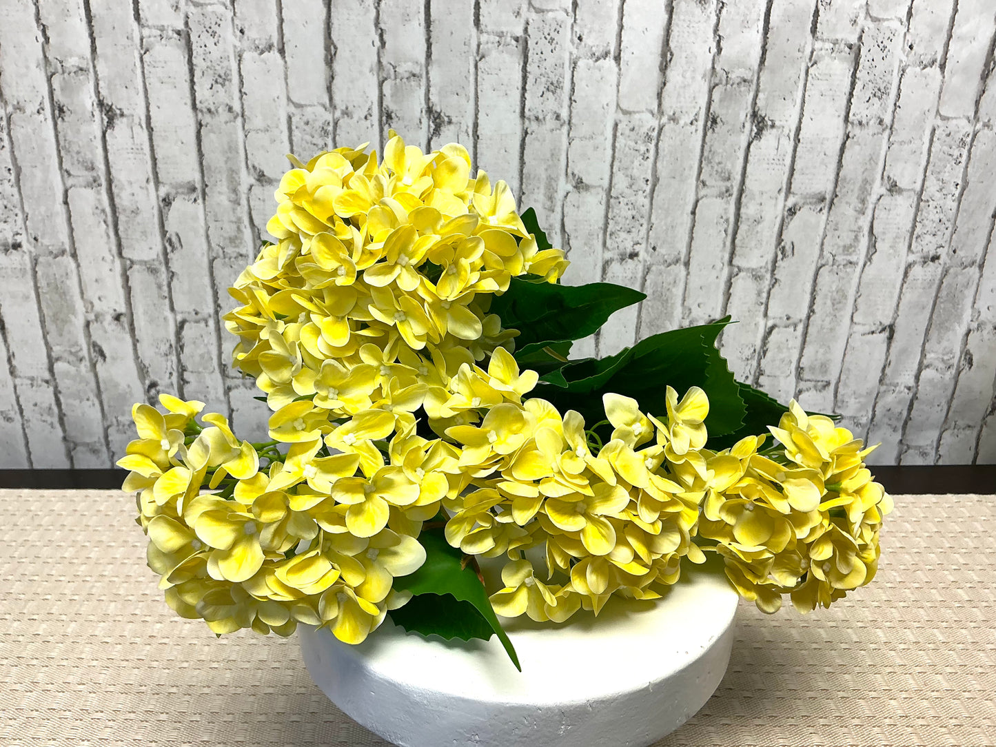Yellow Hydrangea bush, 22”, MTF24160