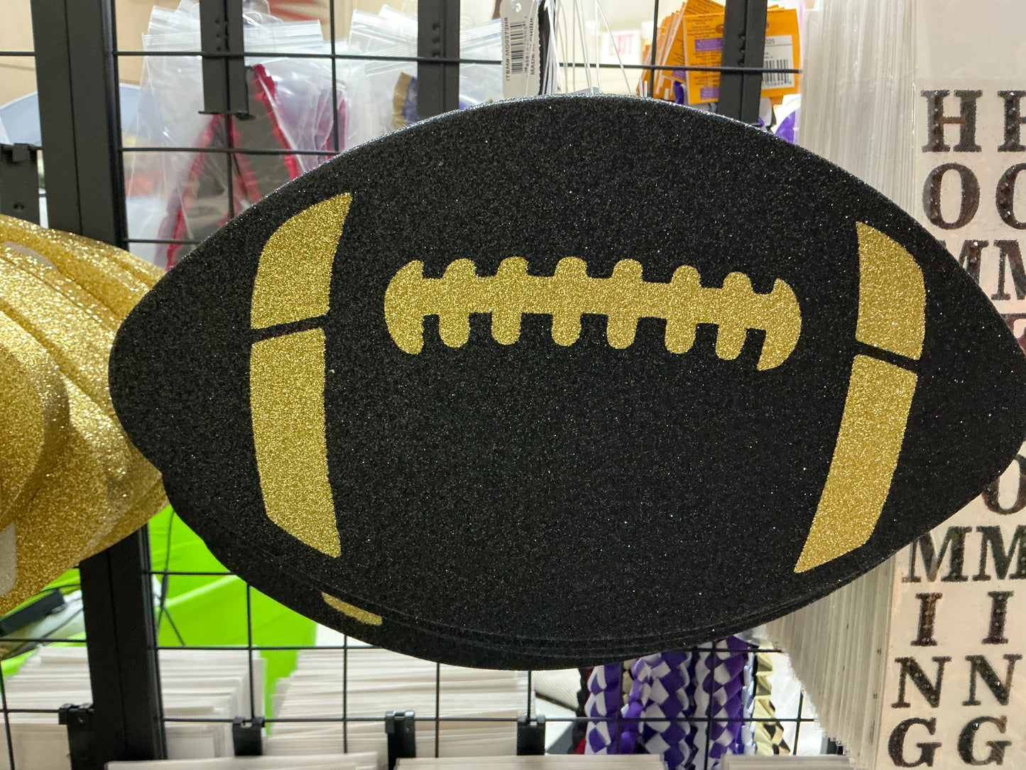 Black/Gold foam football, MD0272H6*