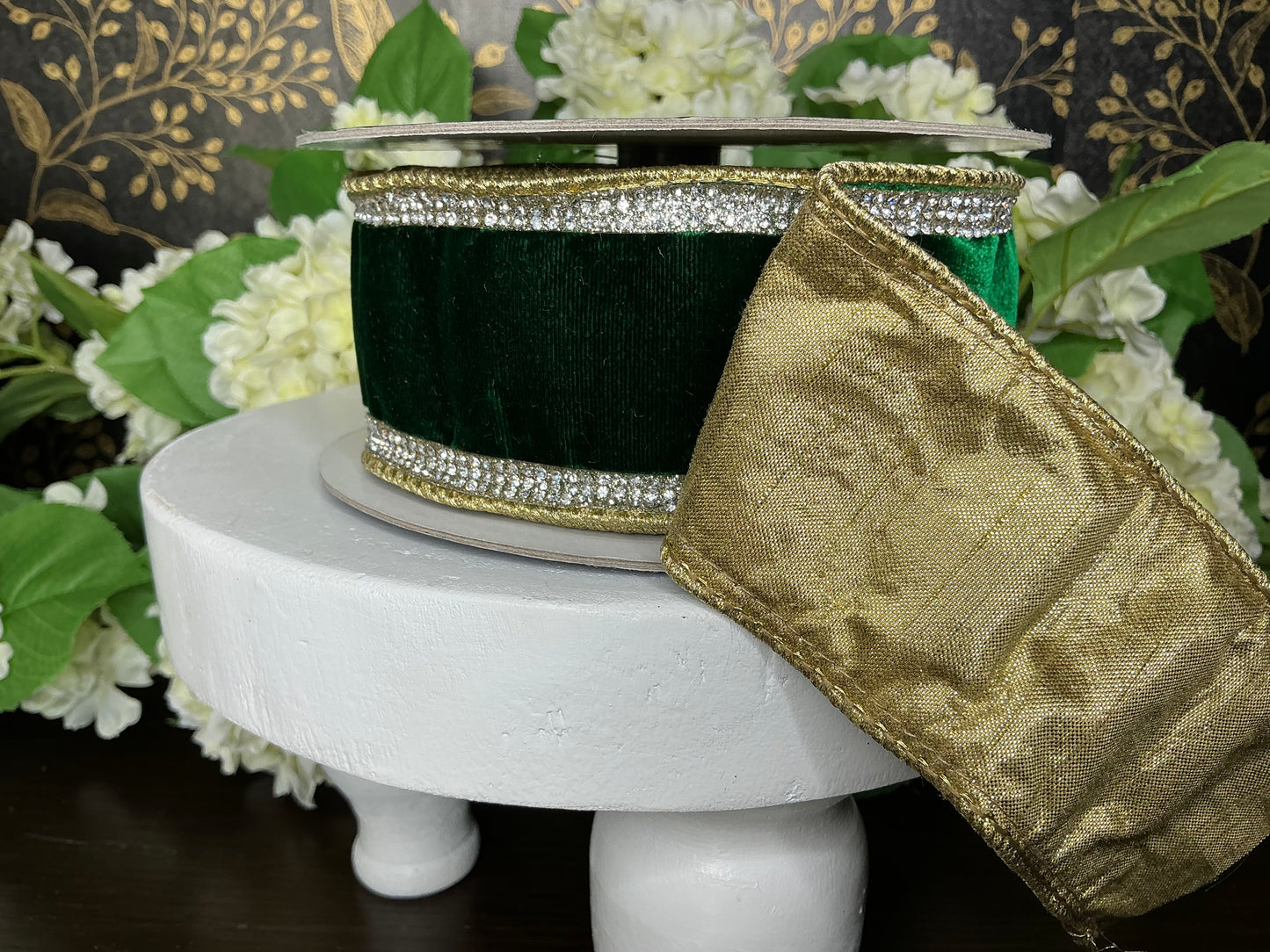 Winter diamonds Ribbon, Farrisilk Designer ribbon