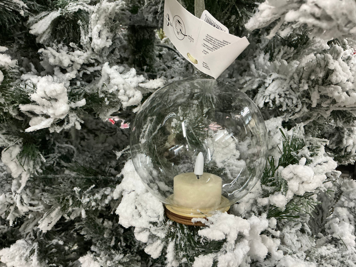 Clear Ornament with tea light, 4559441
