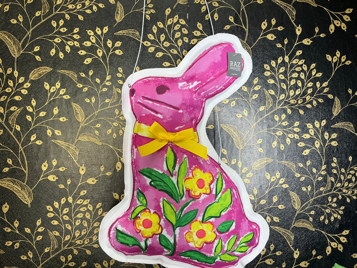 Plush bunny wreath attachment - 4656027