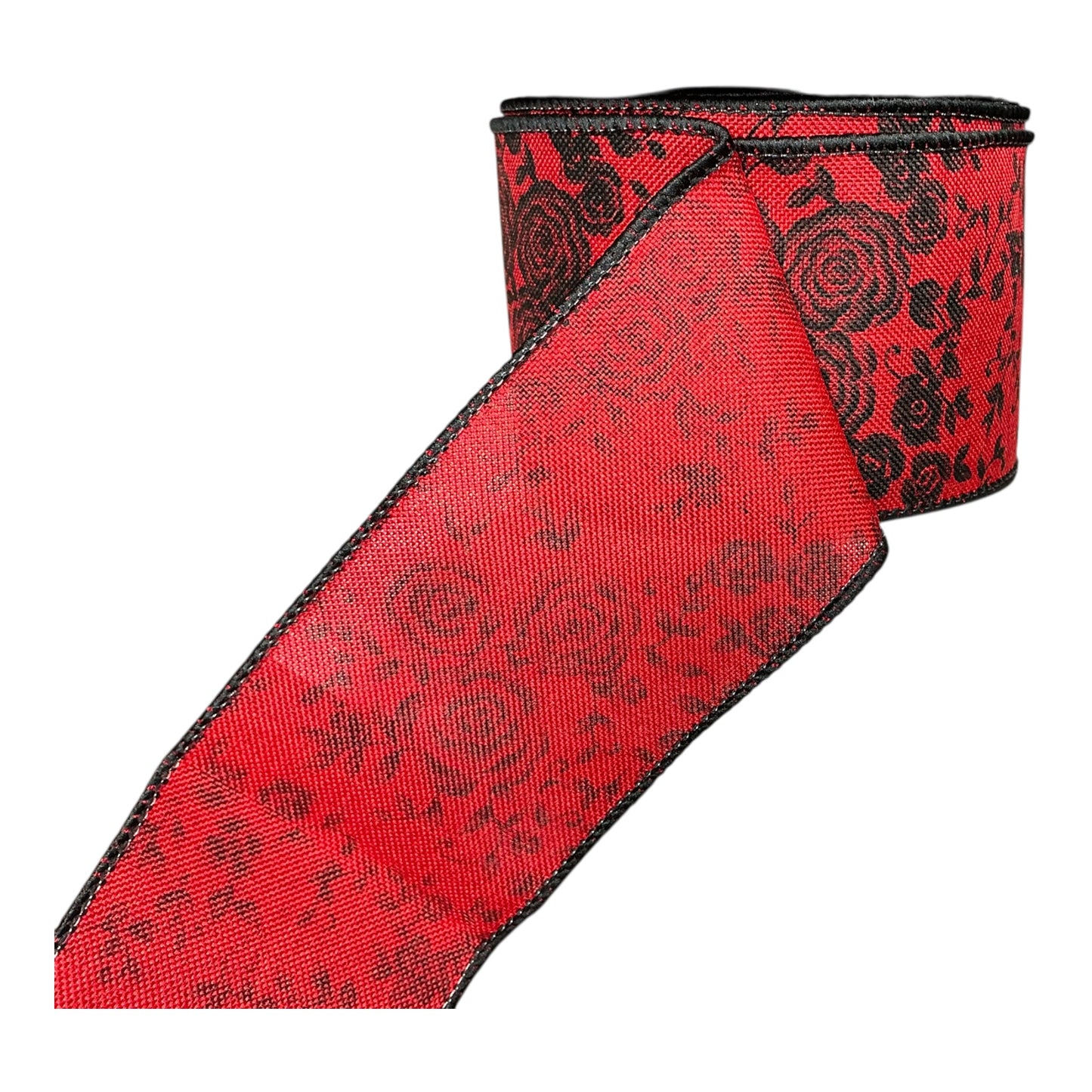 Red and Black Rose Ribbon