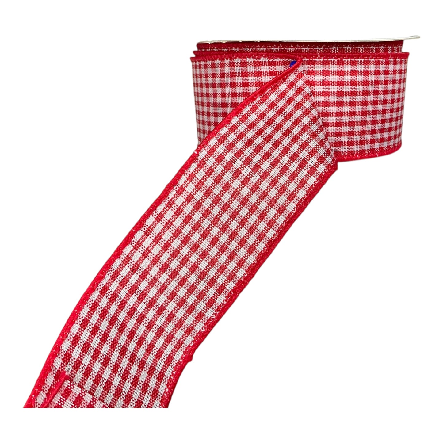 Red/White Gingham check Ribbon