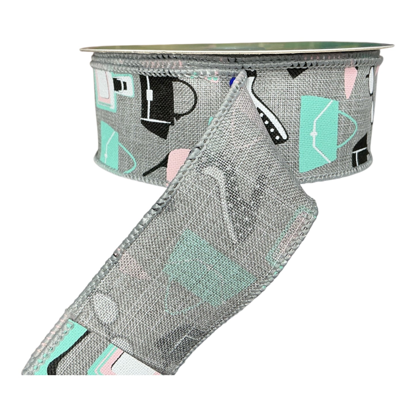 Grey Fashion Ribbon