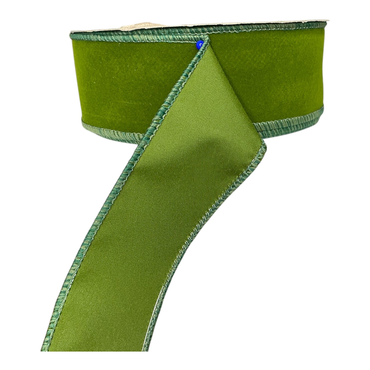 Moss Green Indoor Velvet Ribbon