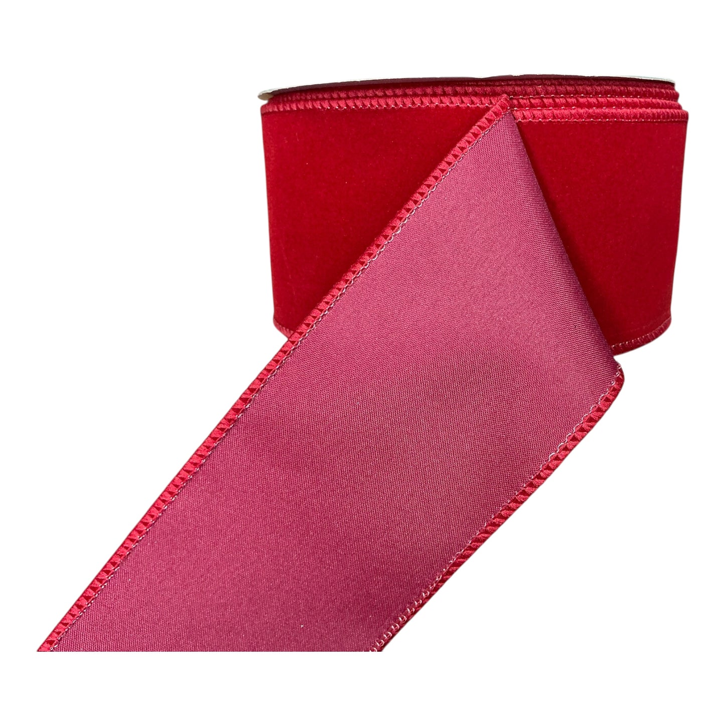 Cranberry Red Indoor Velvet Ribbon - 2.5”